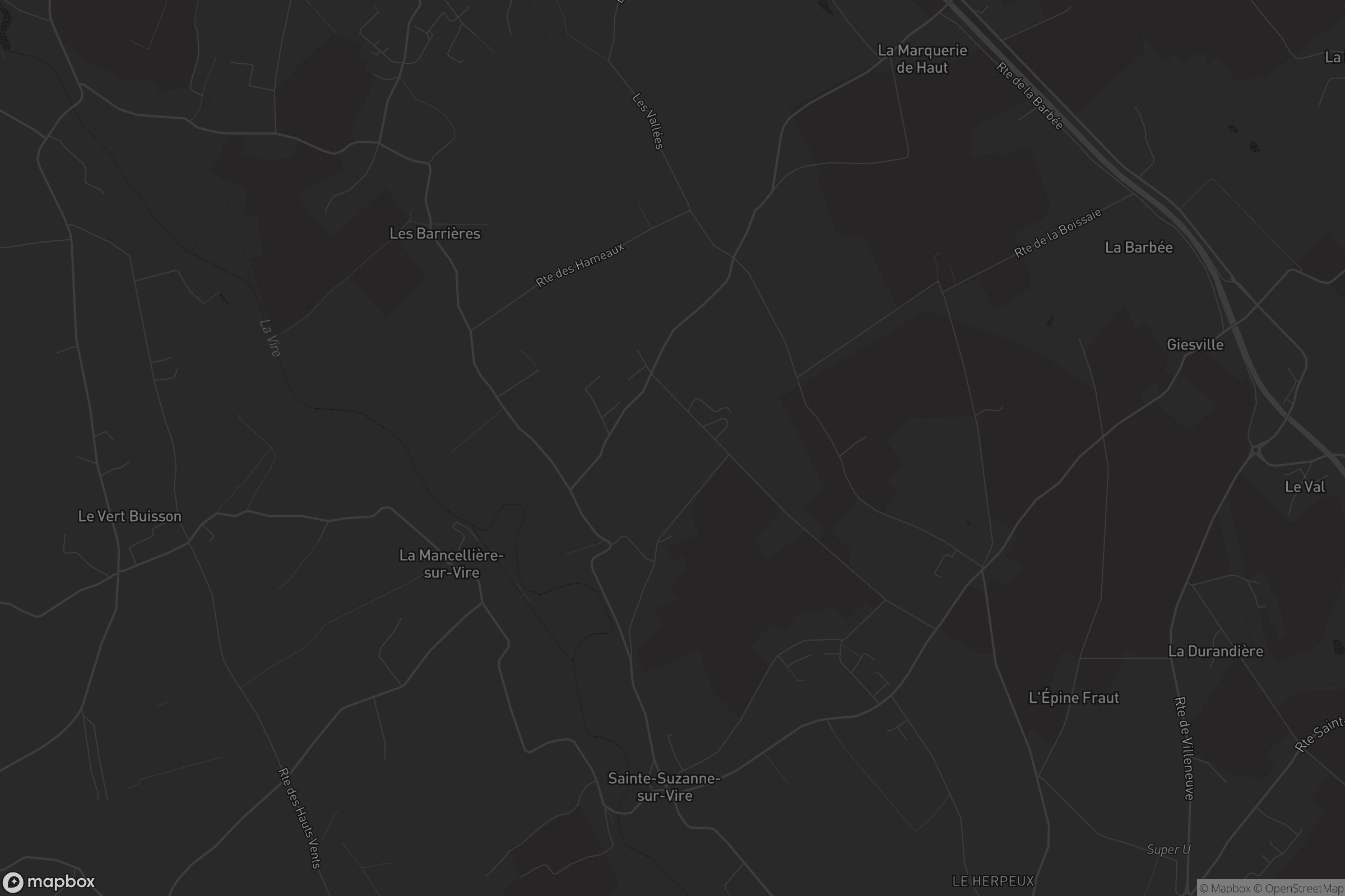 Carte de Sainte-Suzanne-sur-Vire