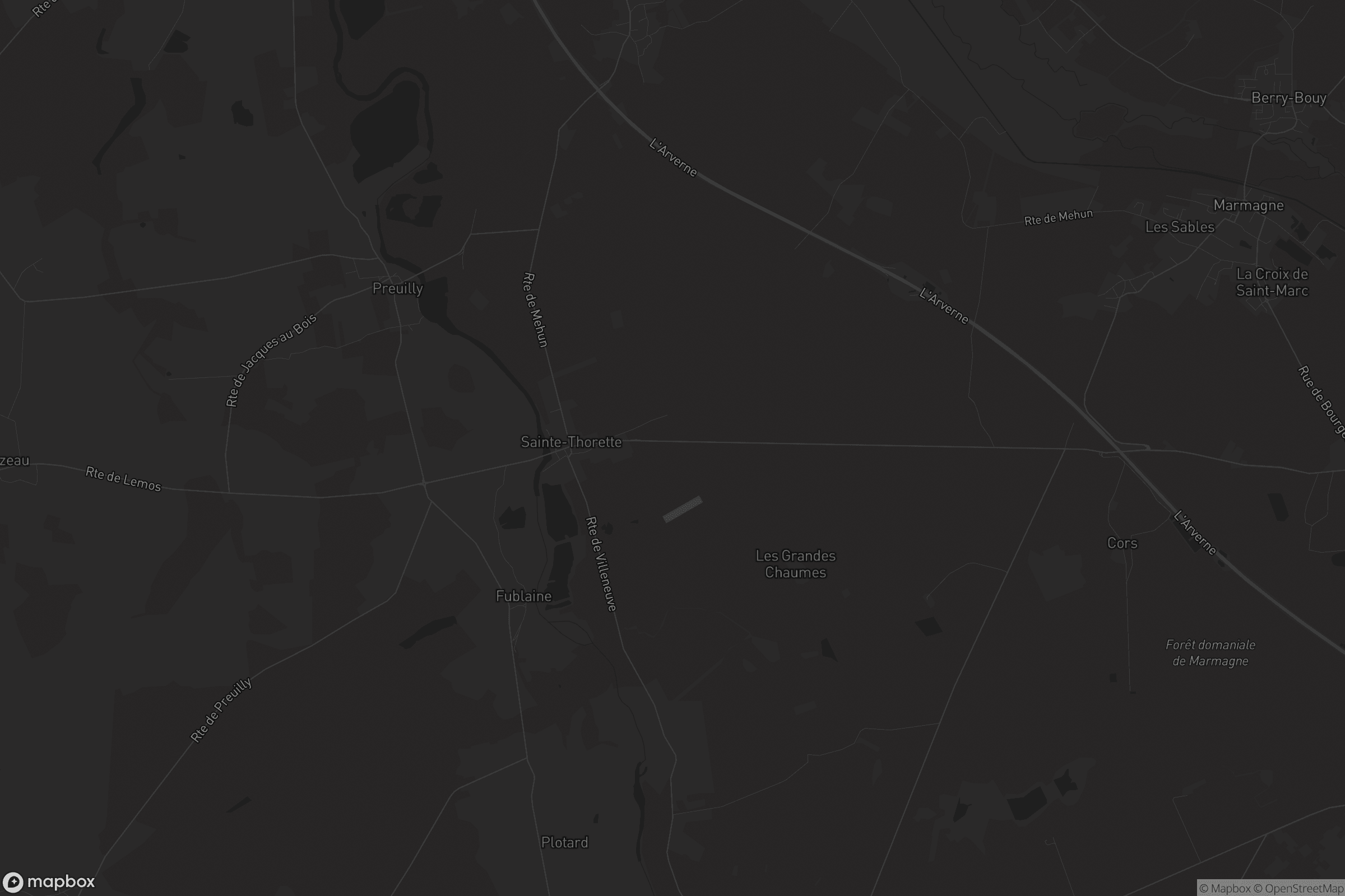 Carte de Sainte-Thorette