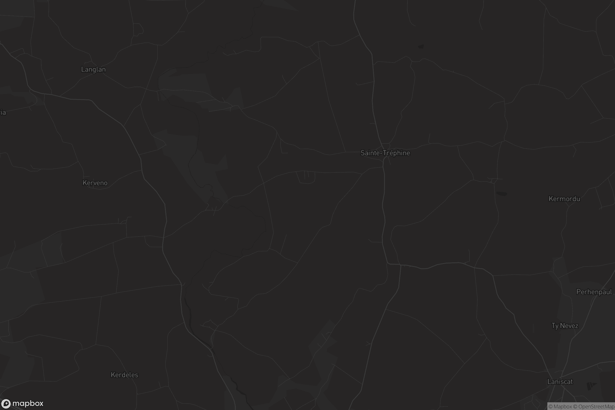 Carte de Sainte-Tréphine