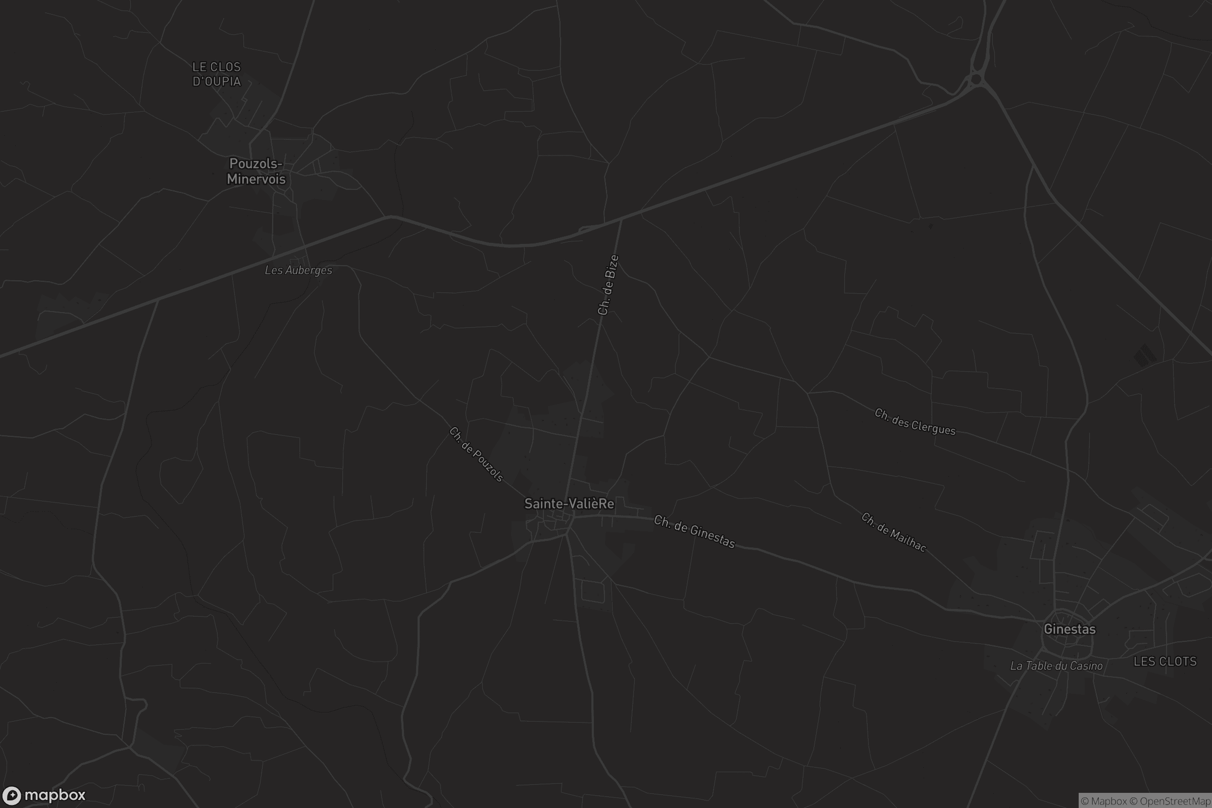 Carte de Sainte-Valière