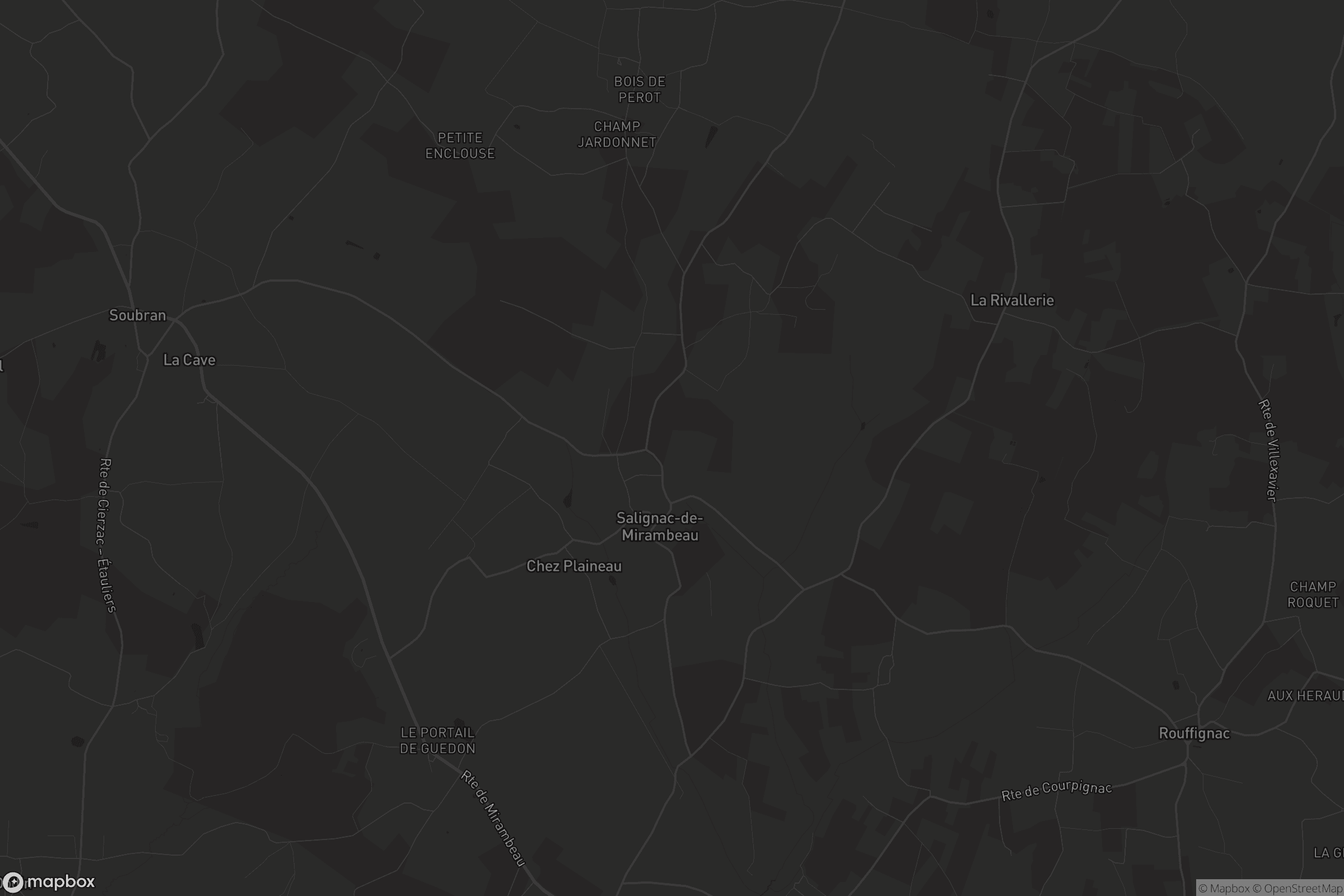 Carte de Salignac-de-Mirambeau