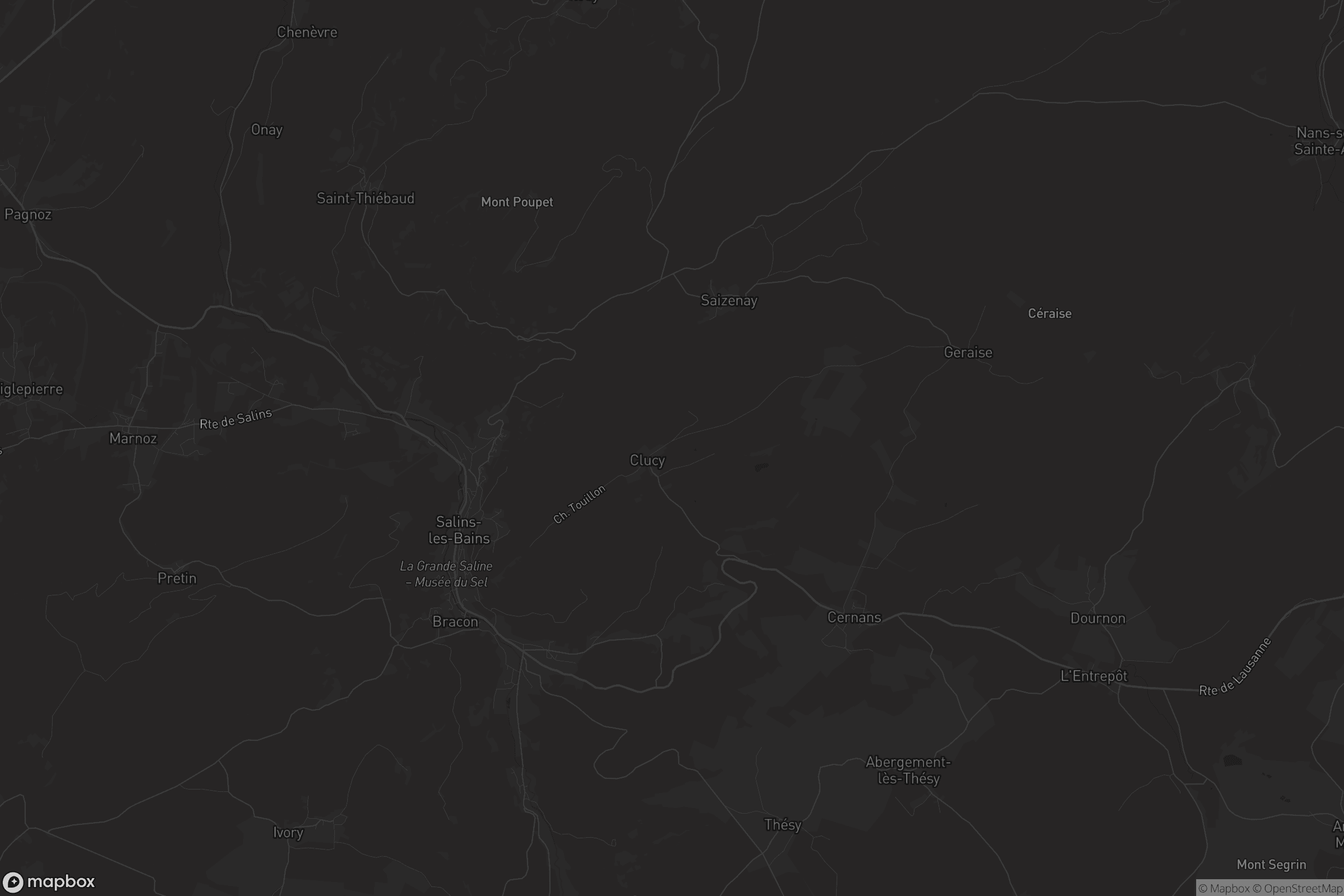 Carte de Salins-les-Bains