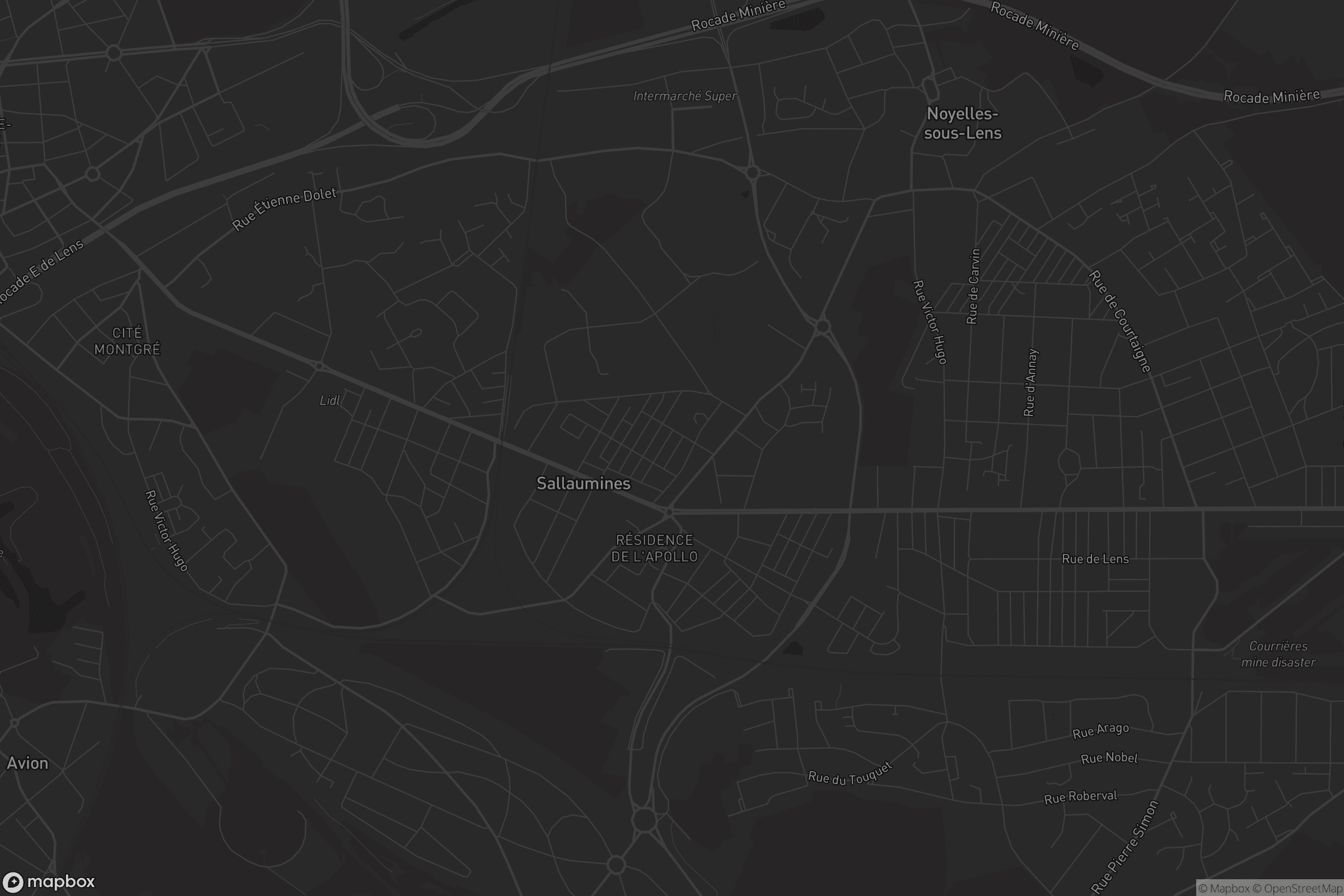 Carte de Sallaumines