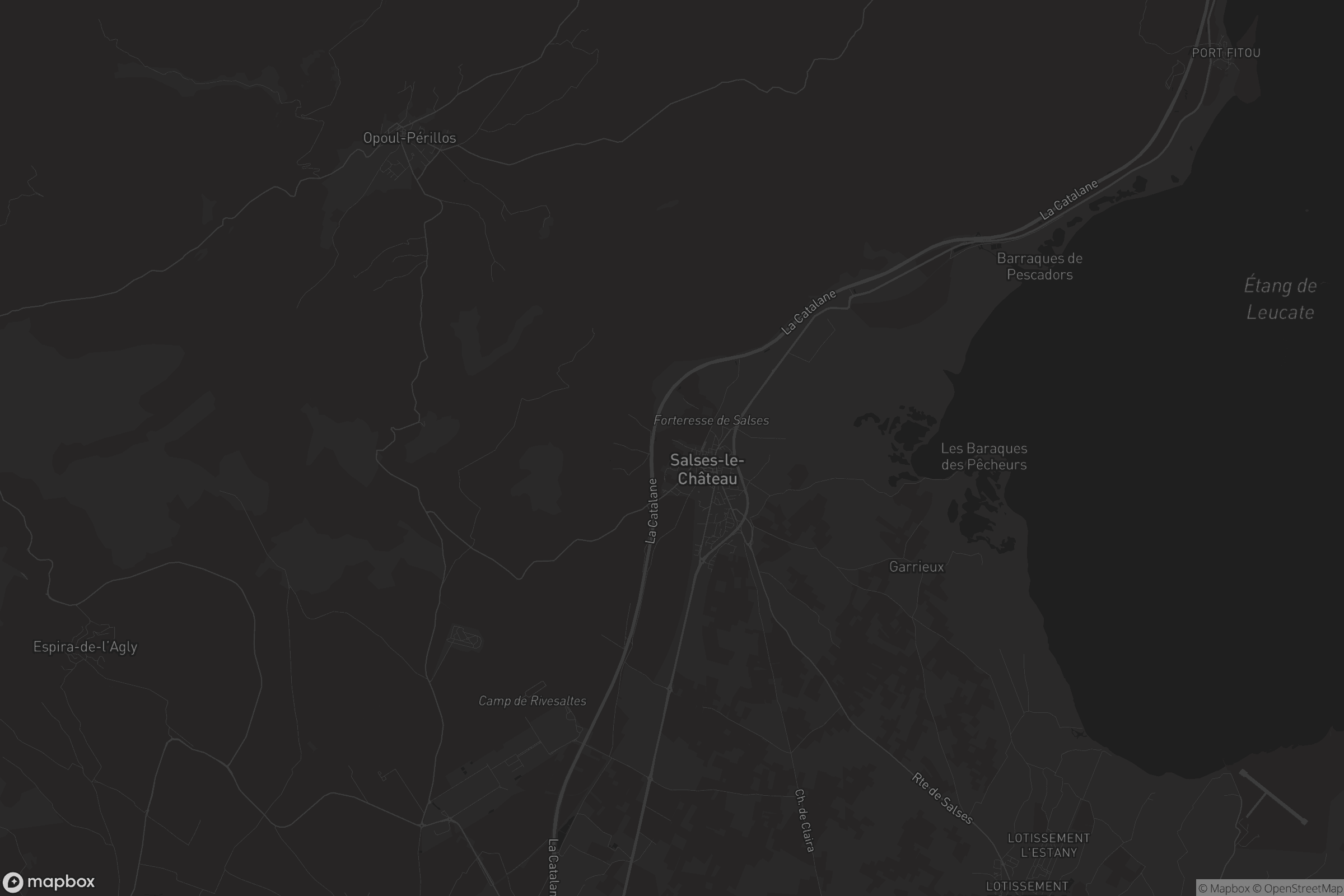 Carte de Salses-le-Château