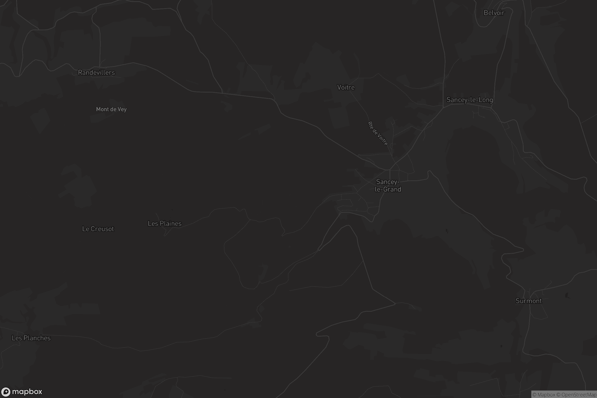 Carte de Sancey-le-Grand