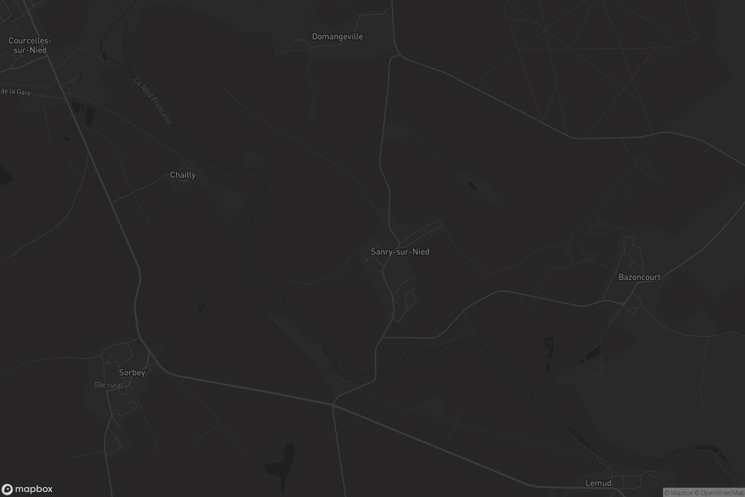 Carte de Sanry-sur-Nied