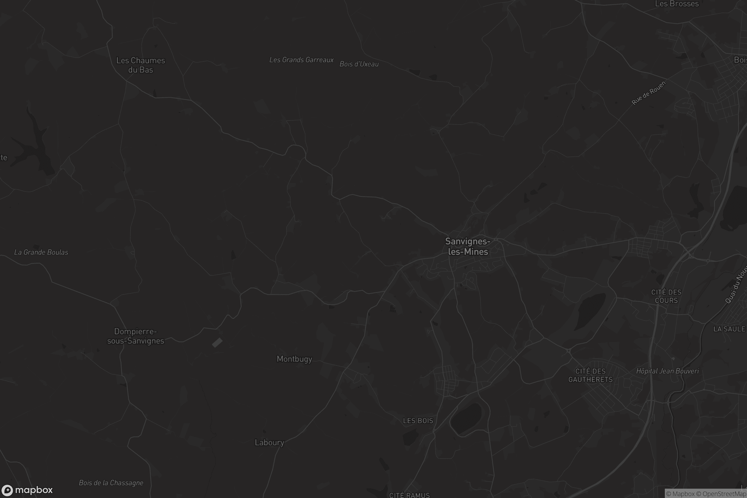 Carte de Sanvignes-les-Mines