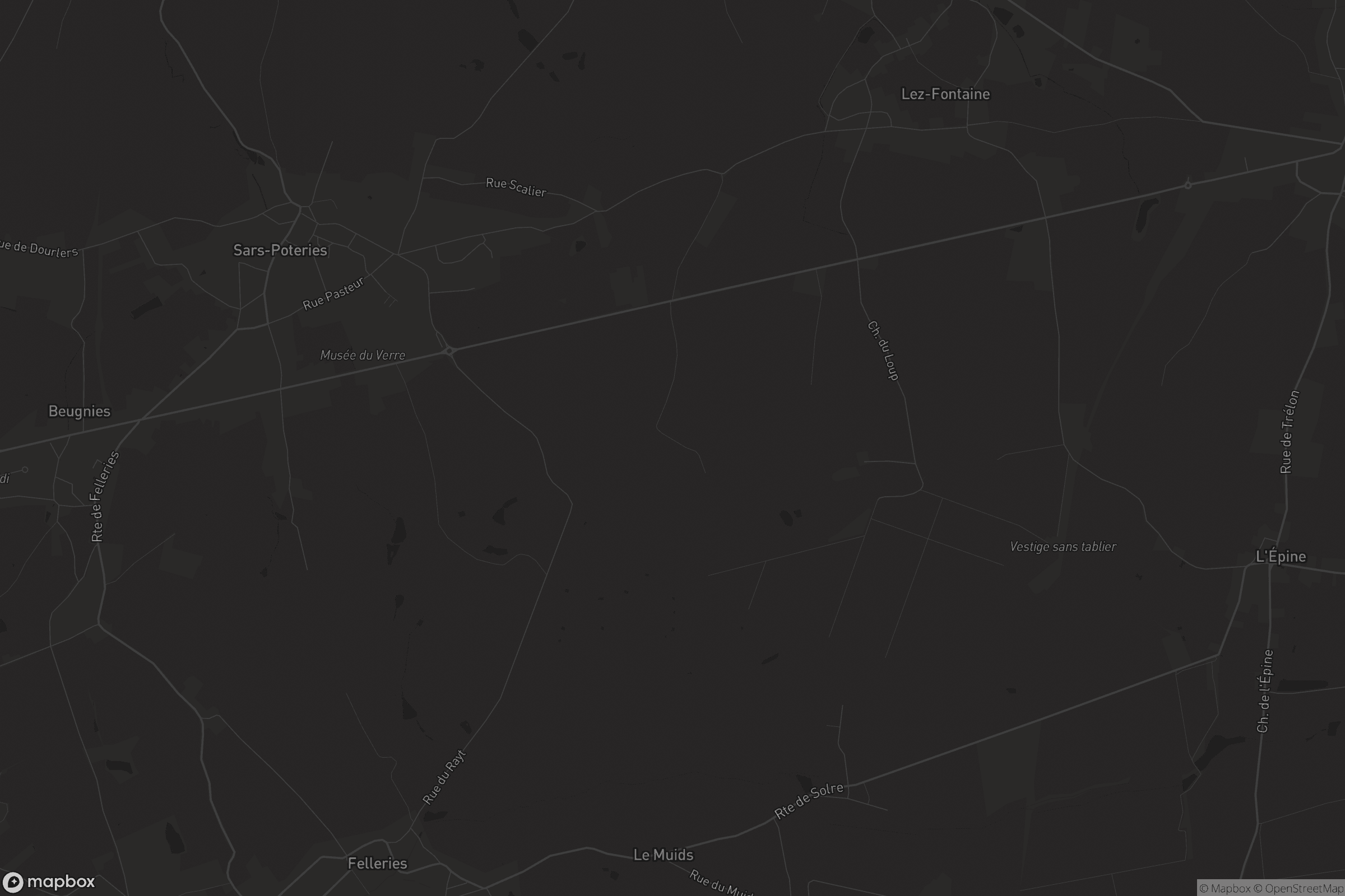 Carte de Sars-Poteries