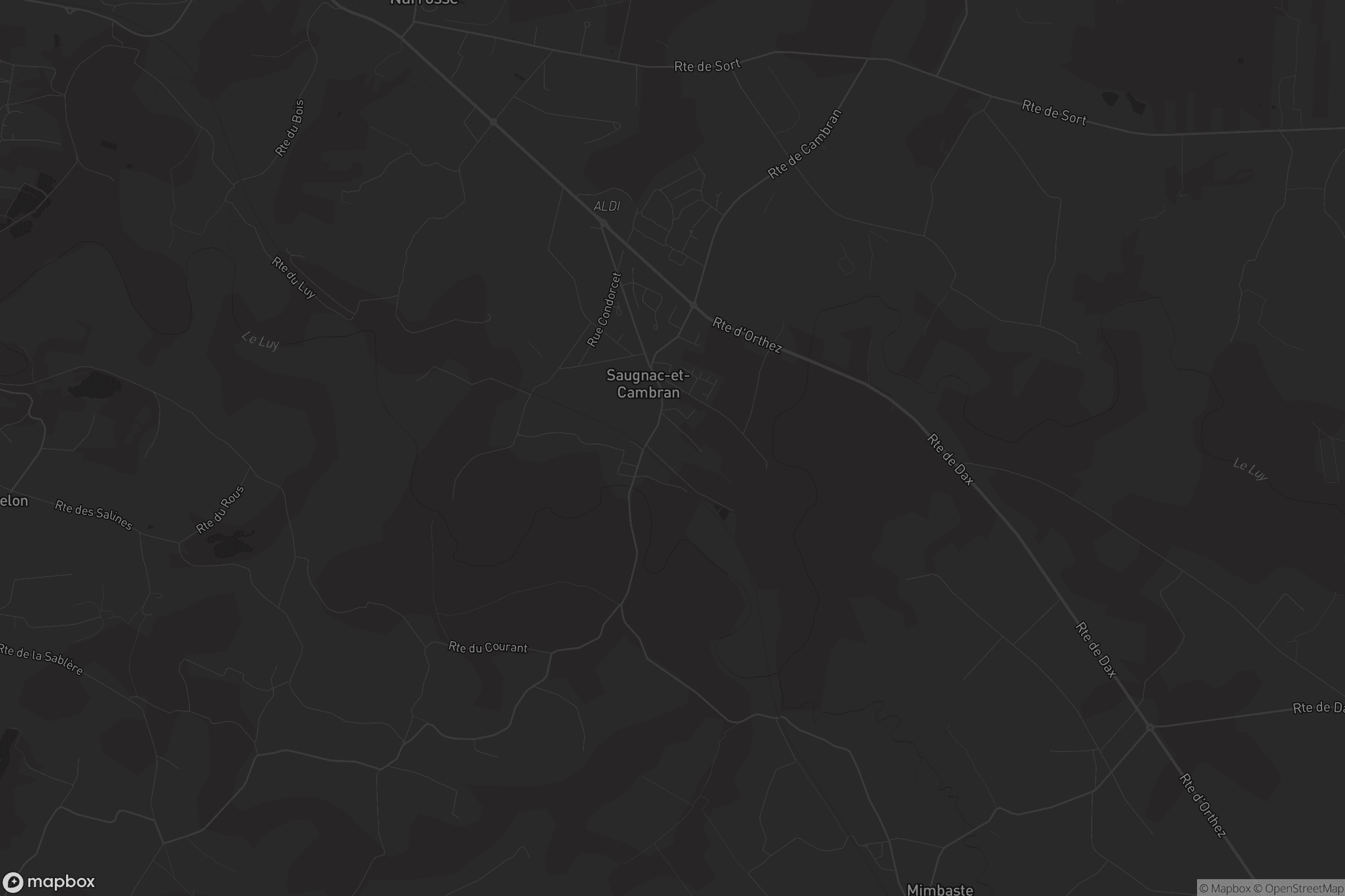 Carte de Saugnac-et-Cambran