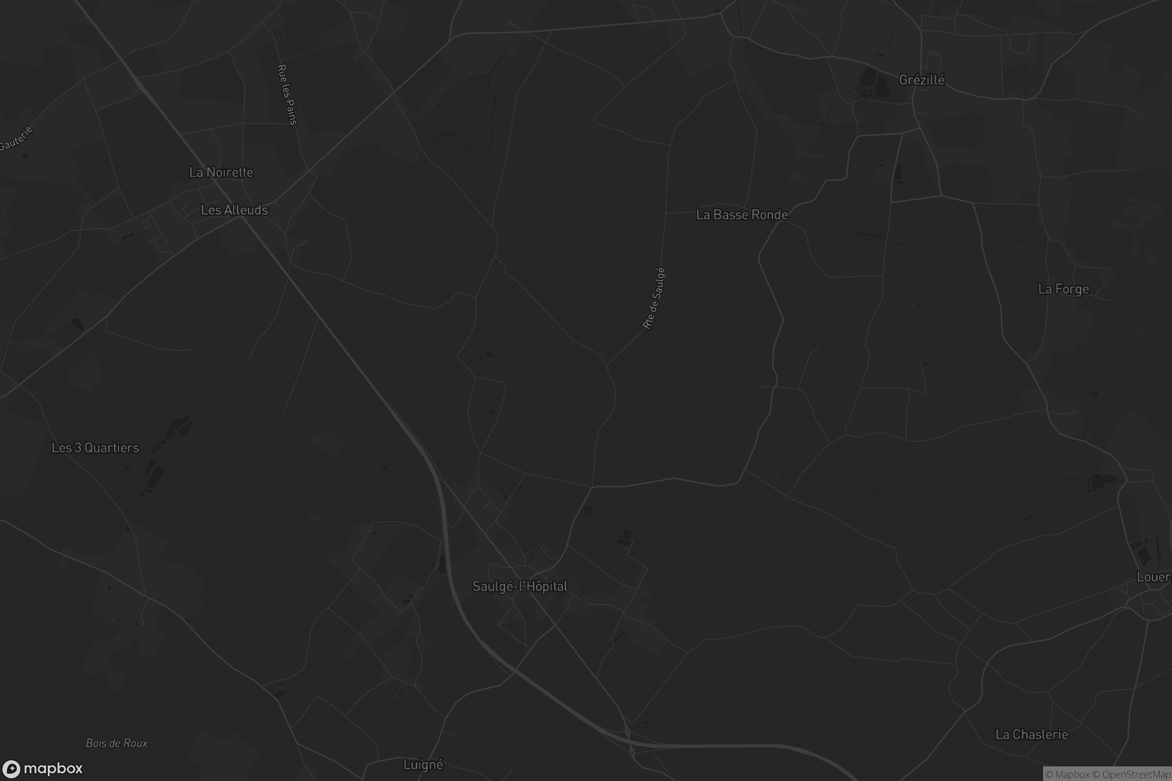 Carte de Saulgé-l'Hôpital