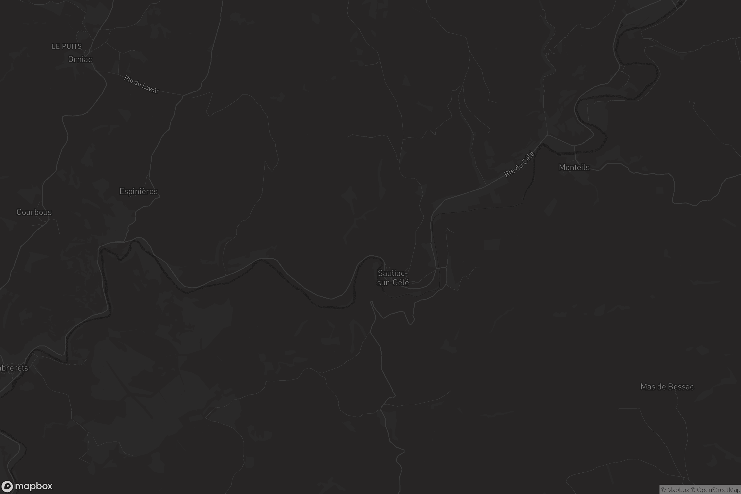 Carte de Sauliac-sur-Célé