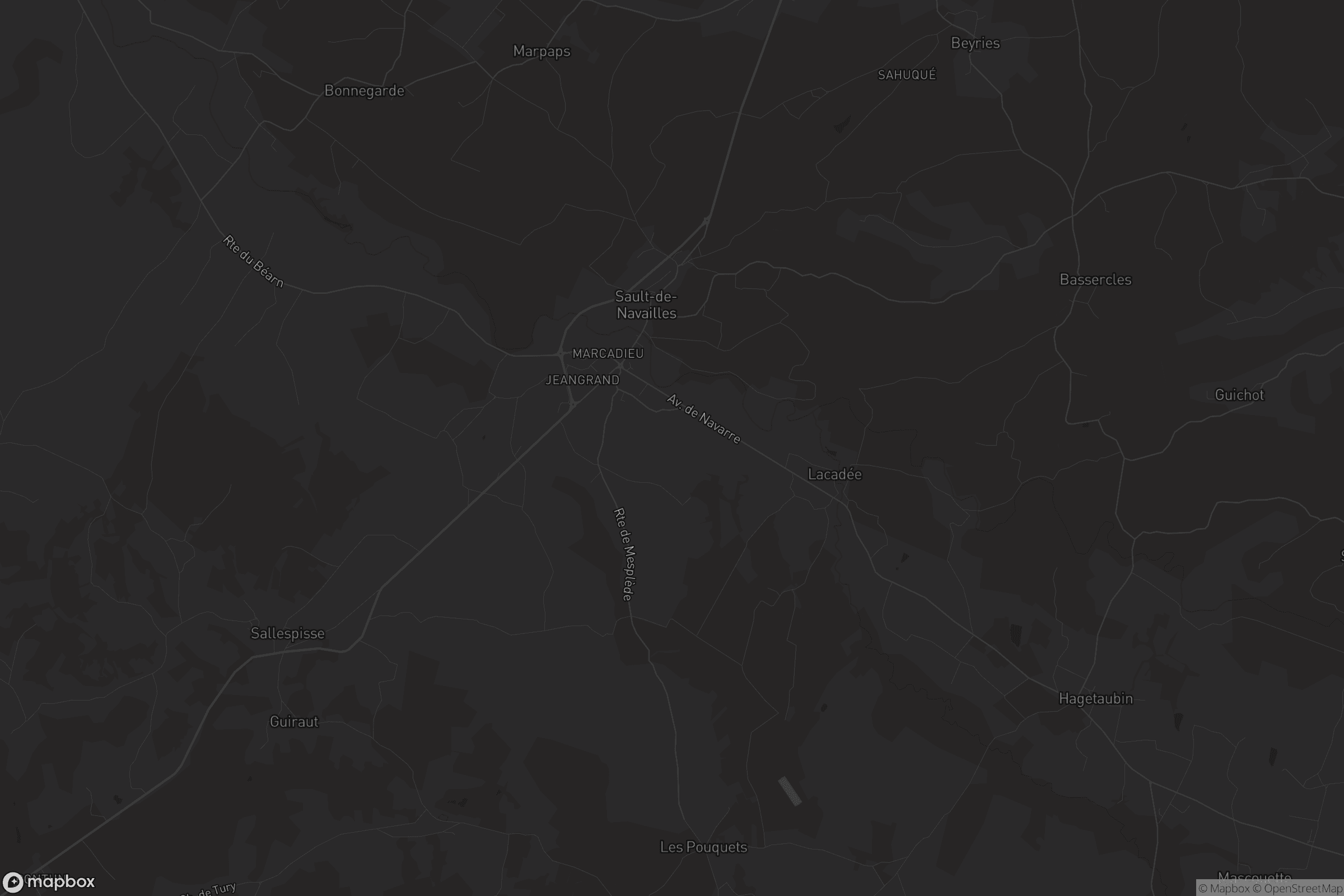 Carte de Sault-de-Navailles