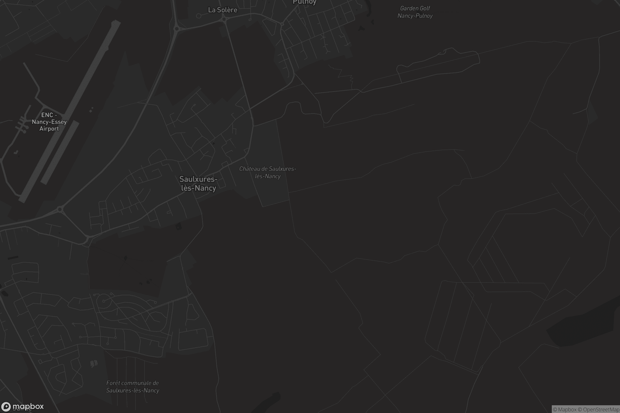Carte de Saulxures-lès-Nancy
