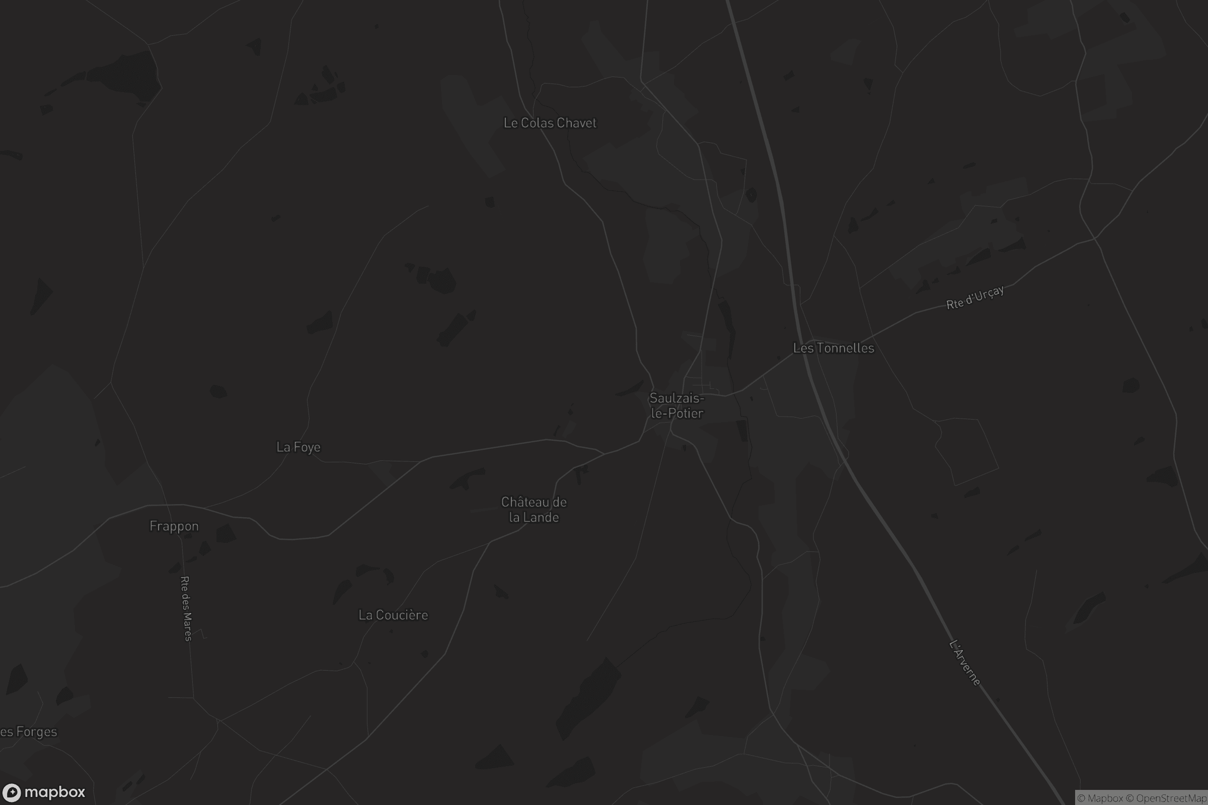 Carte de Saulzais-le-Potier