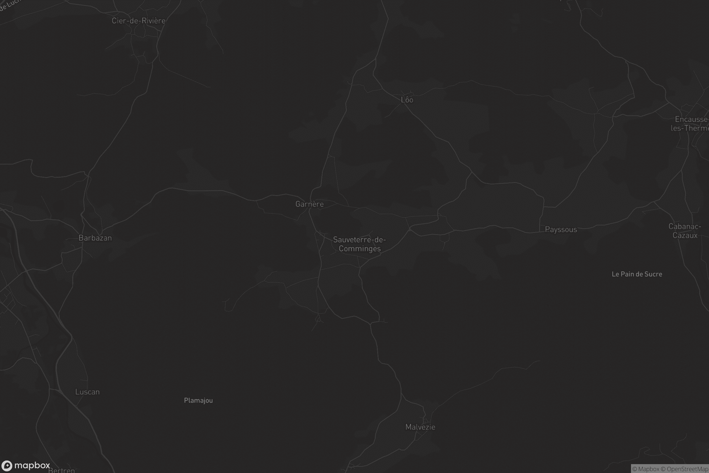 Carte de Sauveterre-de-Comminges