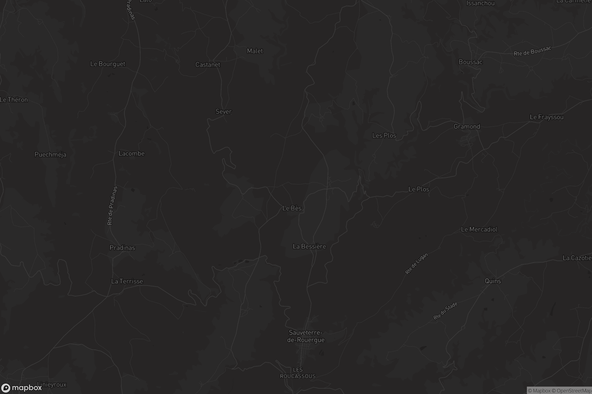 Carte de Sauveterre-de-Rouergue