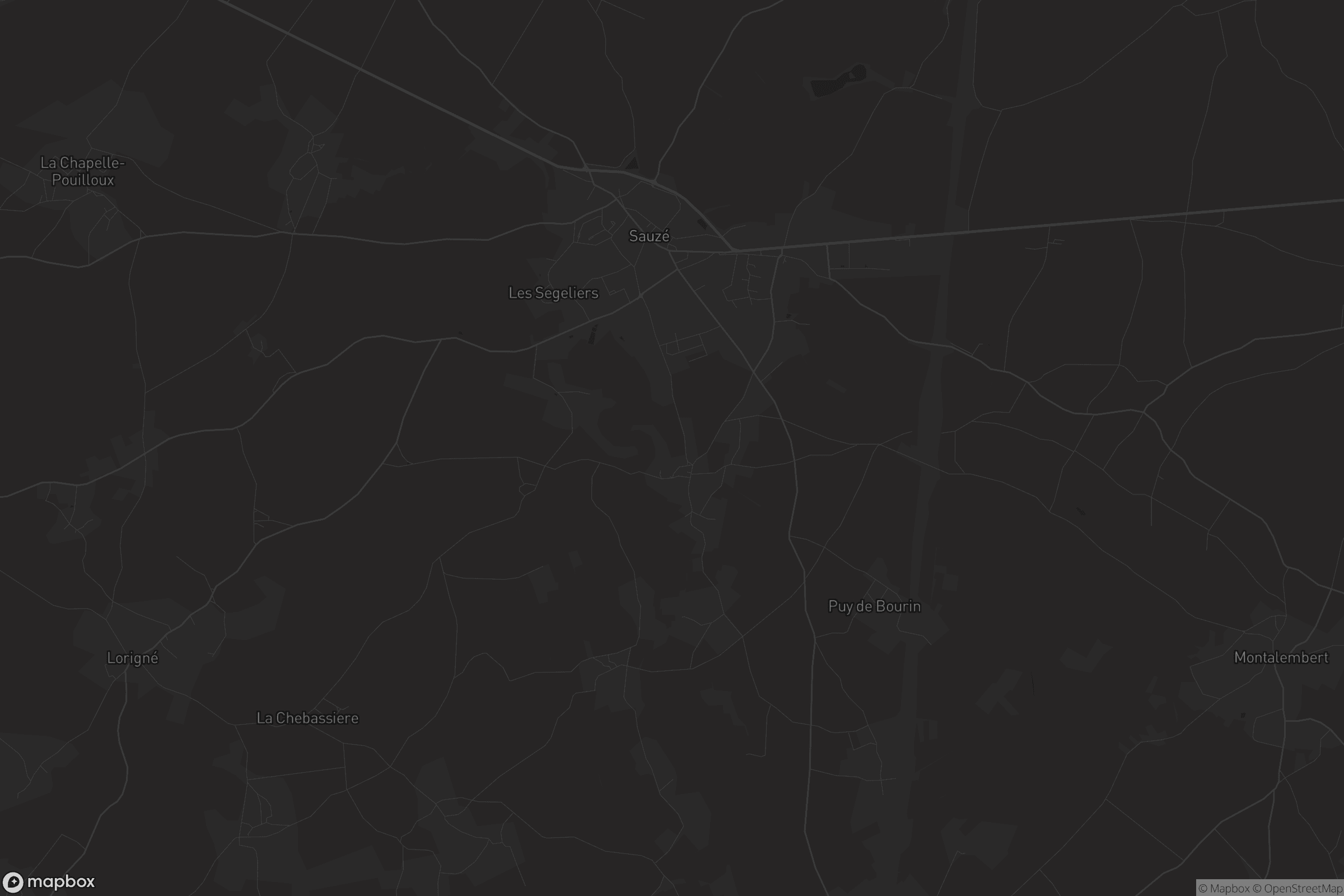 Carte de Sauzé-Vaussais