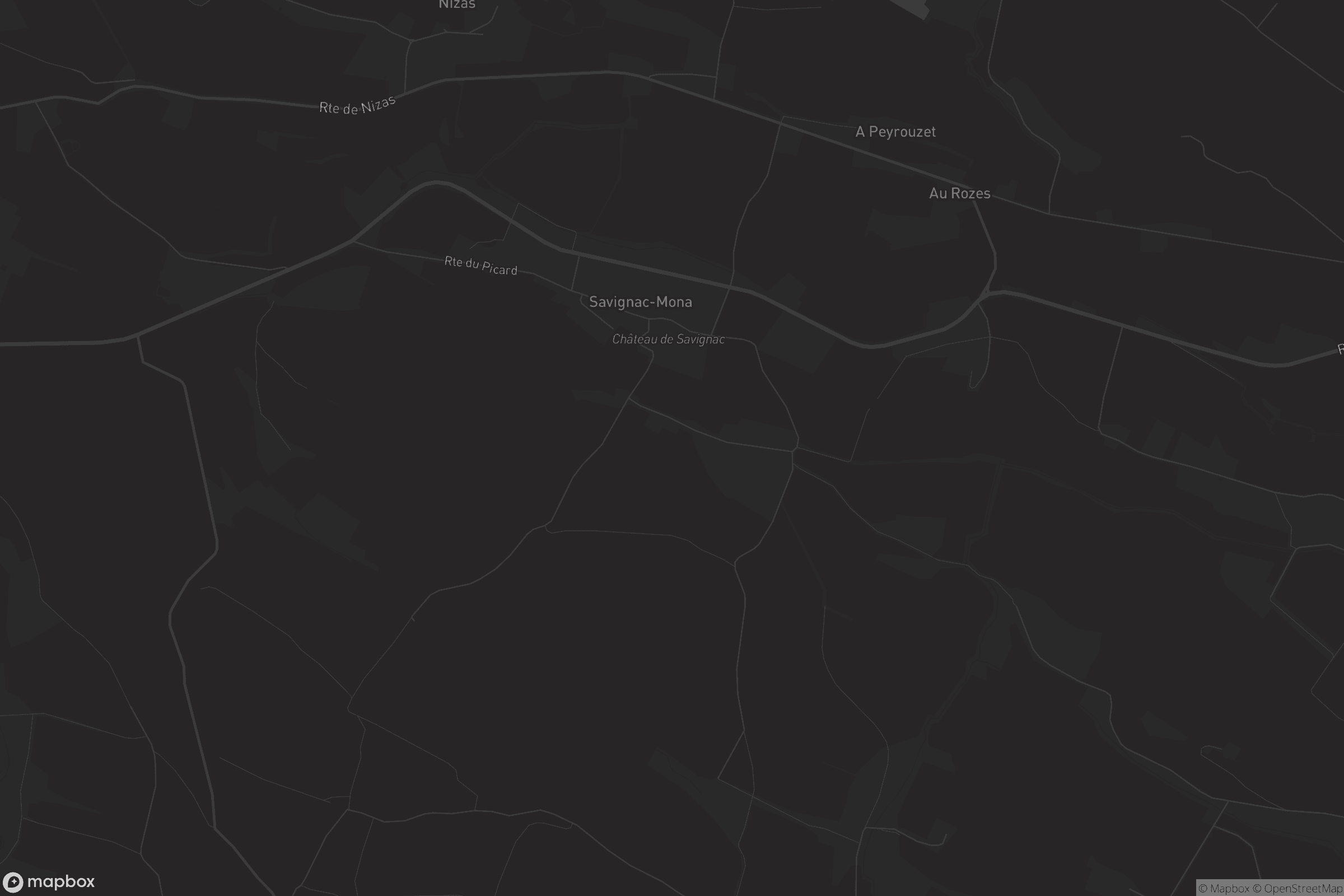 Carte de Savignac-Mona
