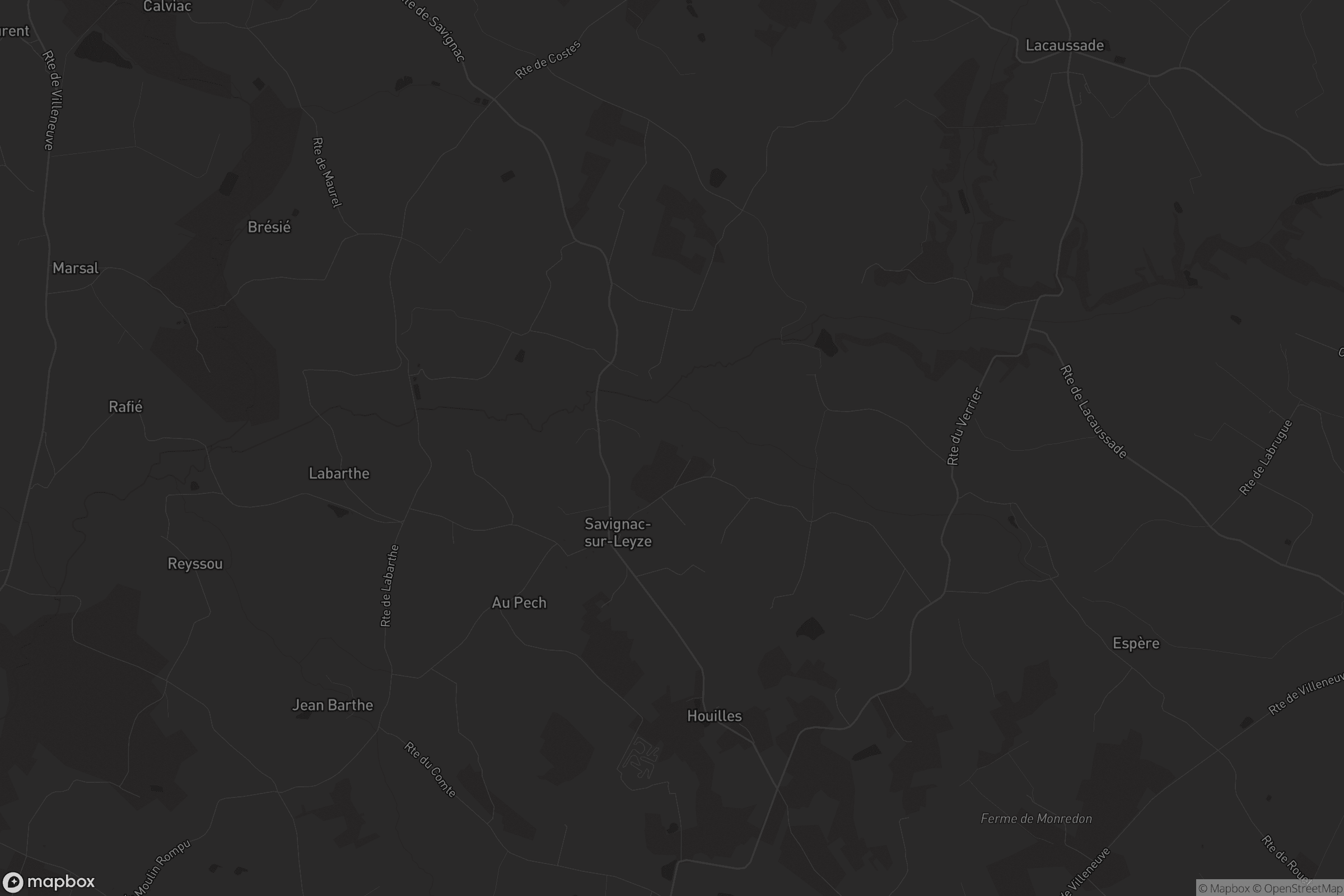 Carte de Savignac-sur-Leyze