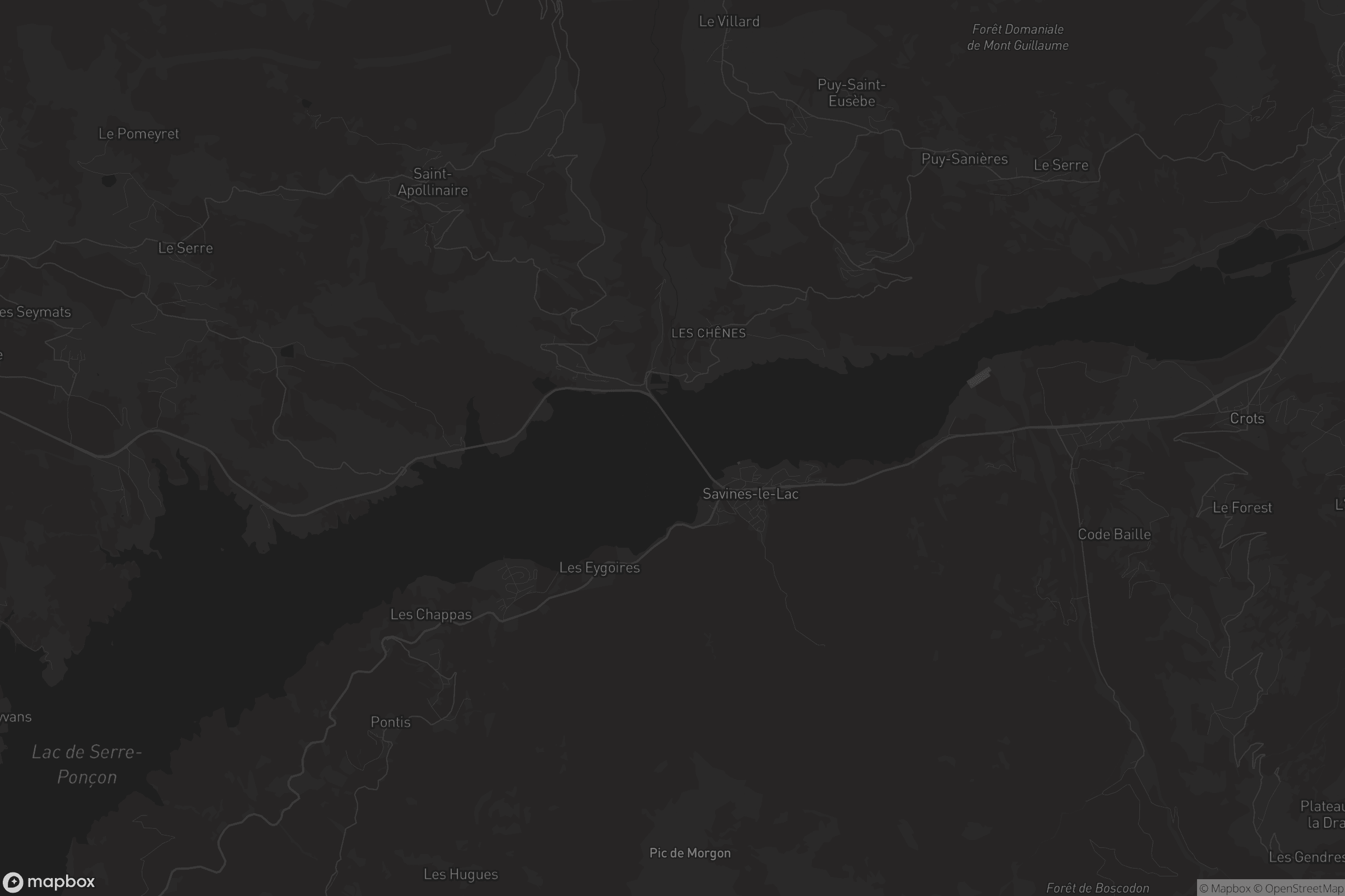 Carte de Savines-le-Lac