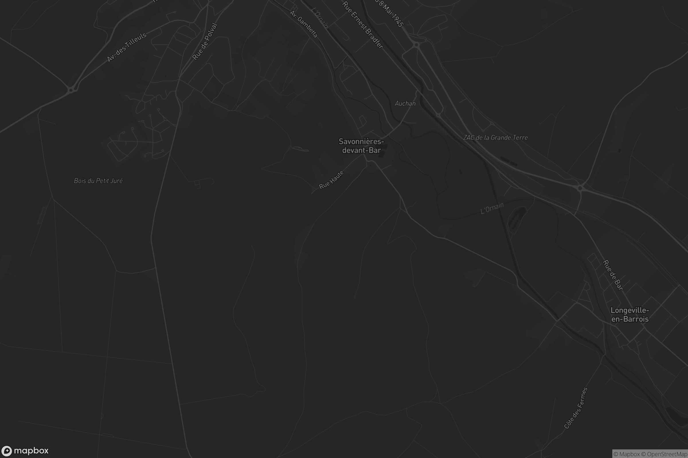 Carte de Savonnières-devant-Bar