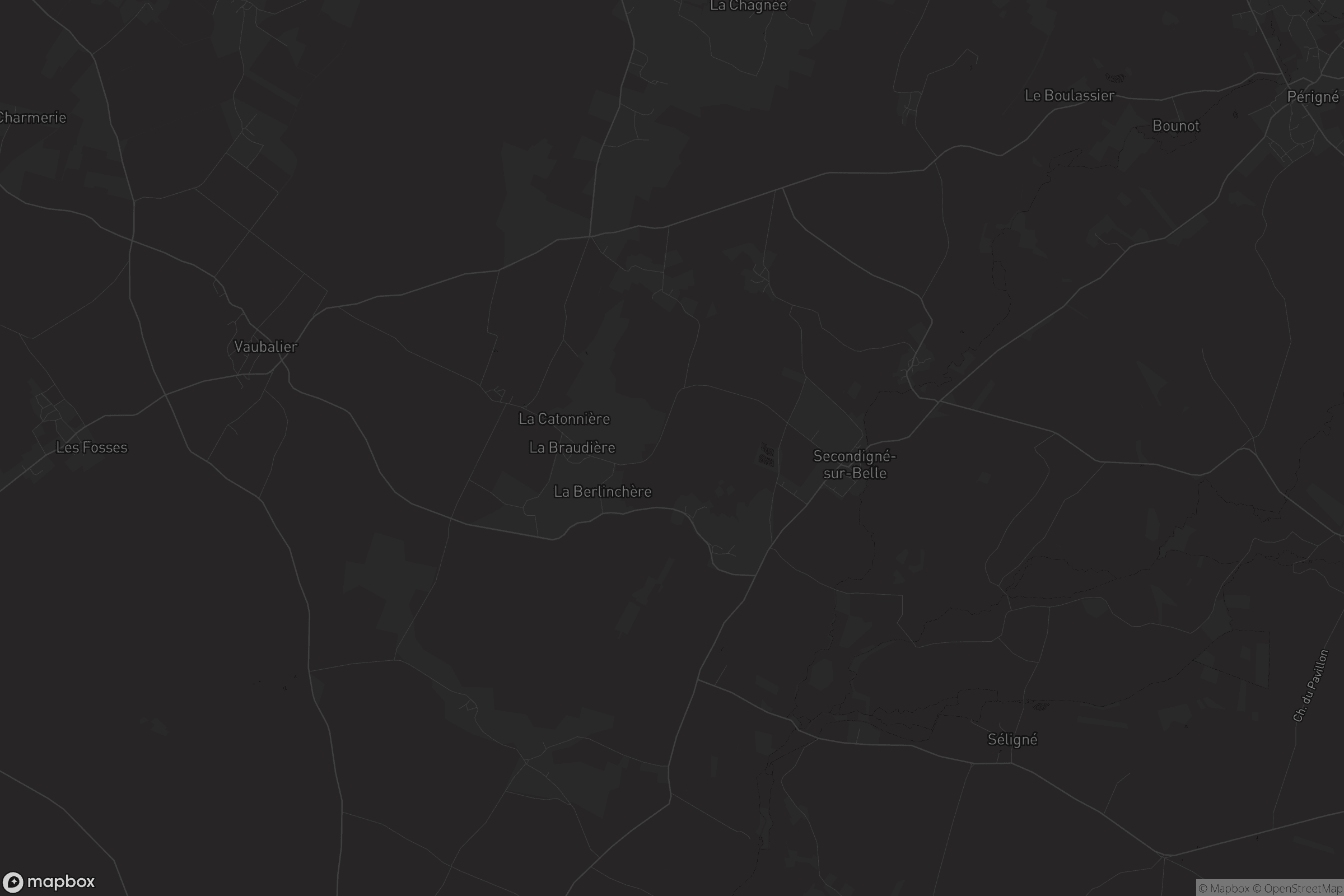 Carte de Secondigné-sur-Belle