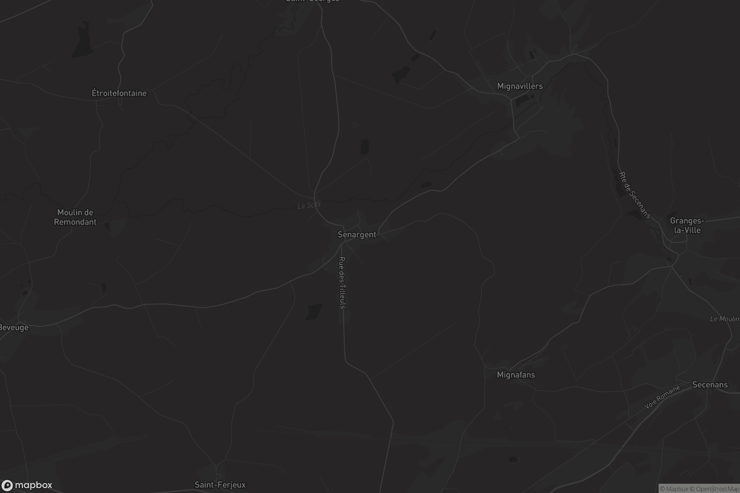 Carte de Senargent-Mignafans
