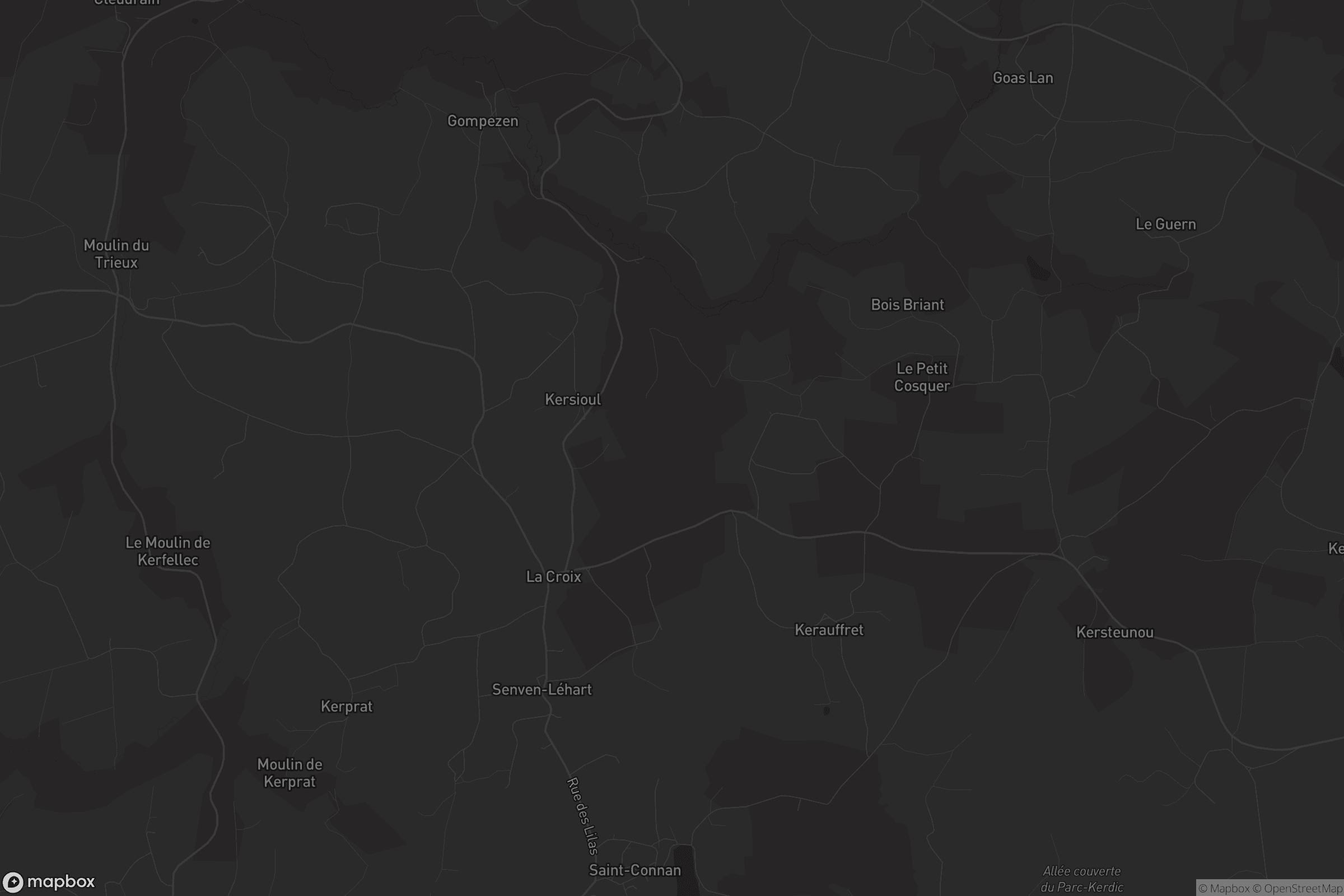 Carte de Senven-Léhart