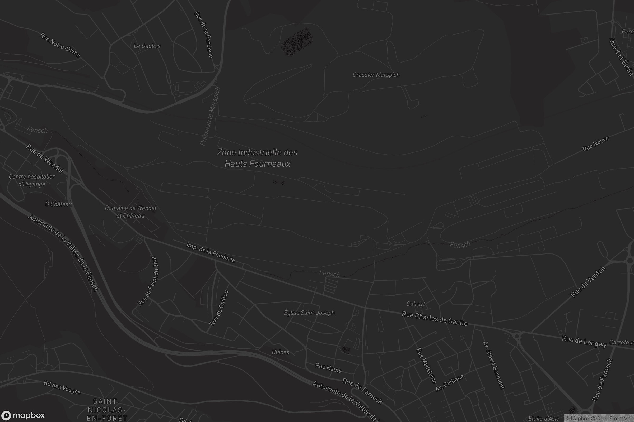 Carte de Serémange-Erzange