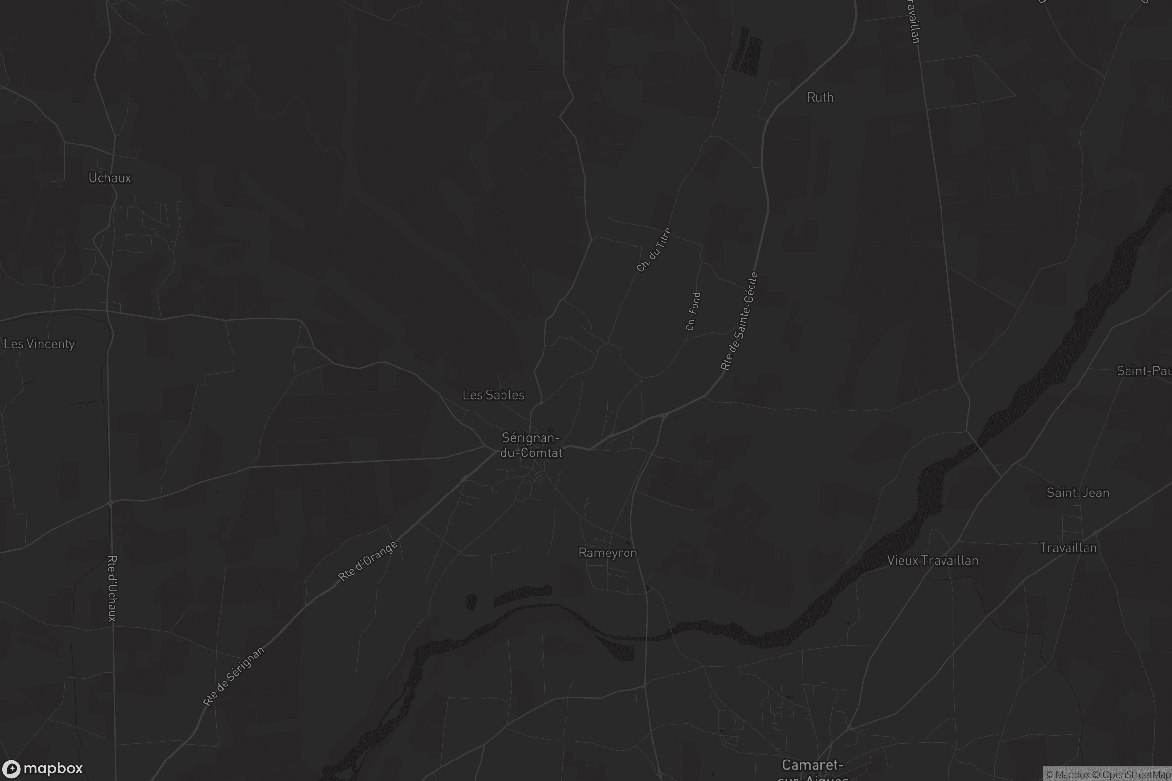 Carte de Sérignan-du-Comtat