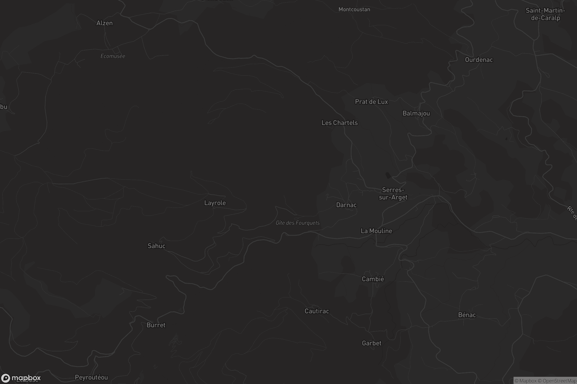 Carte de Serres-sur-Arget