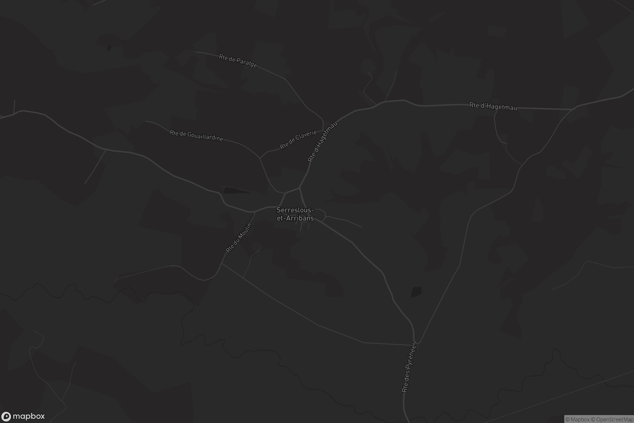 Carte de Serreslous-et-Arribans