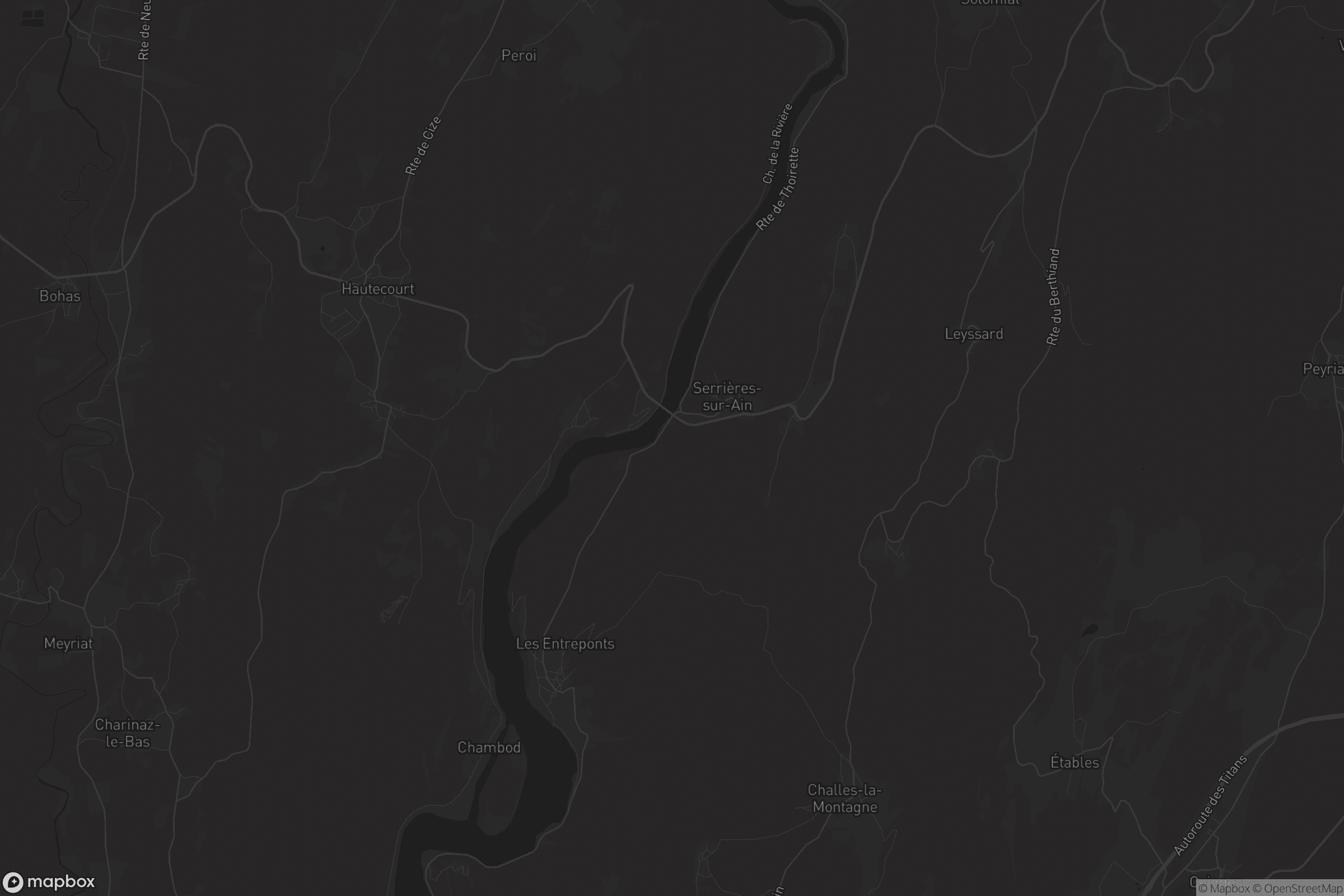 Carte de Serrières-sur-Ain