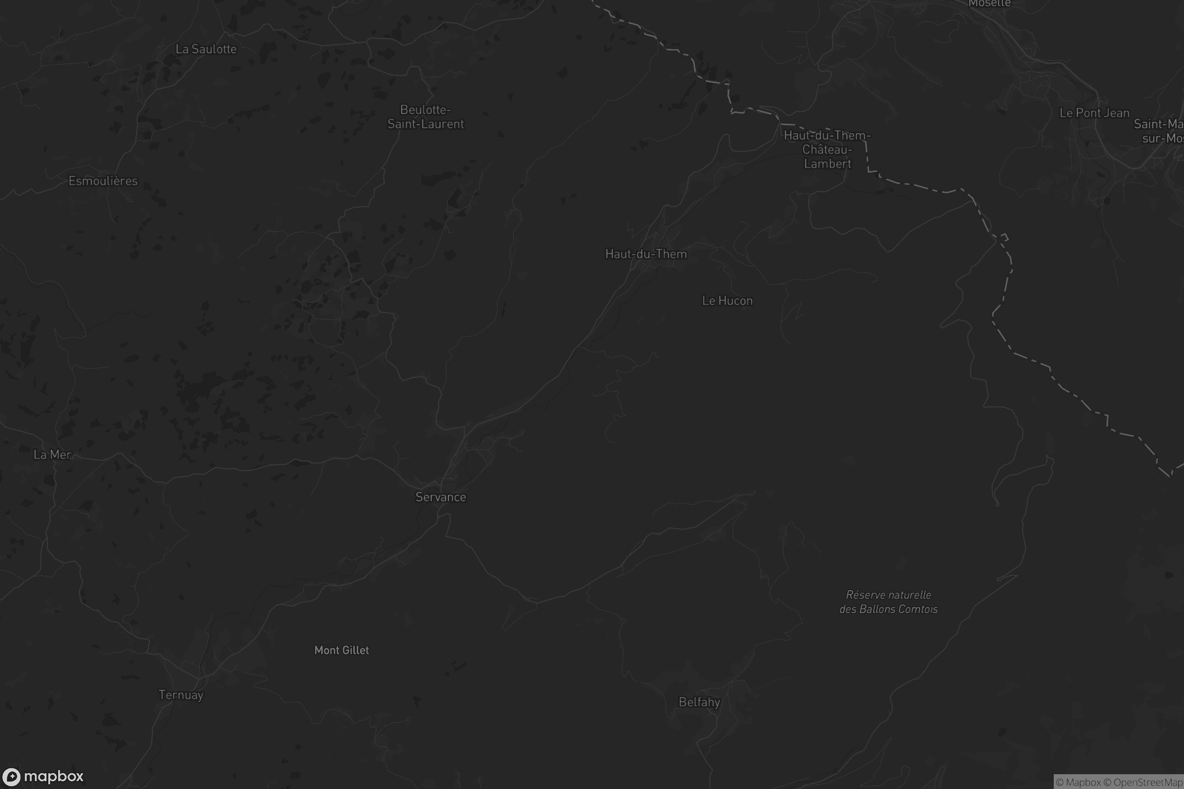 Carte de Servance-Miellin