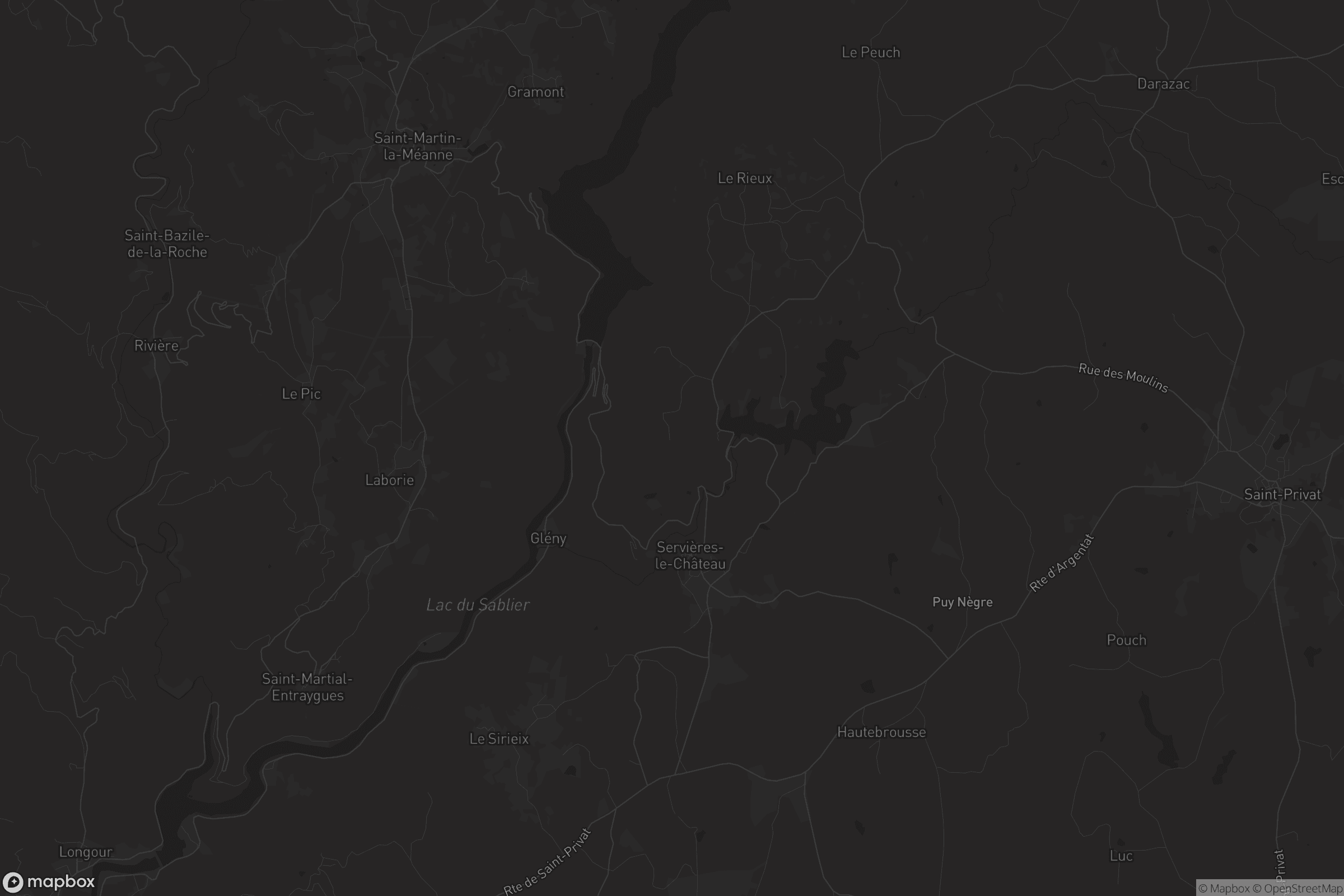 Carte de Servières-le-Château