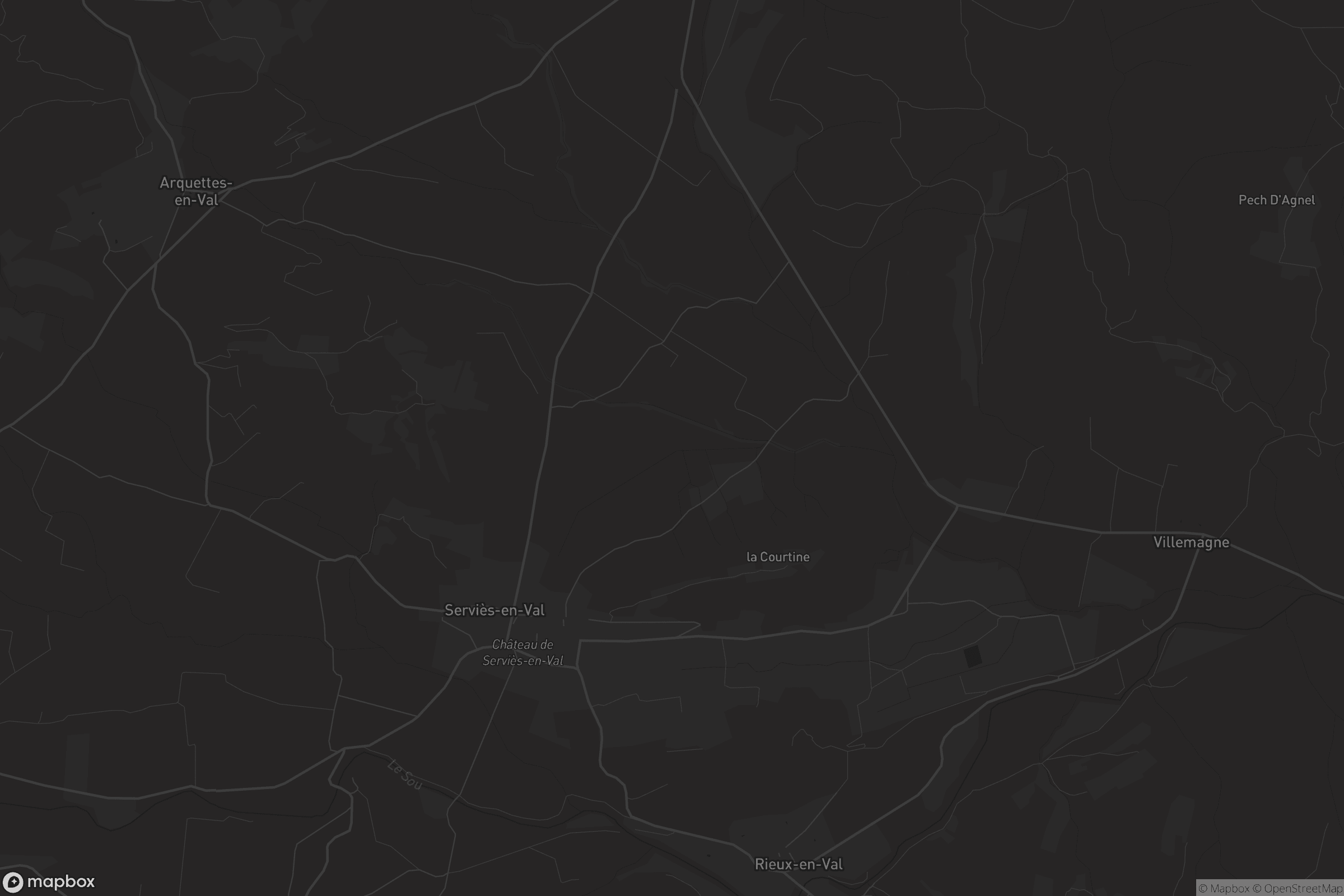 Carte de Serviès-en-Val