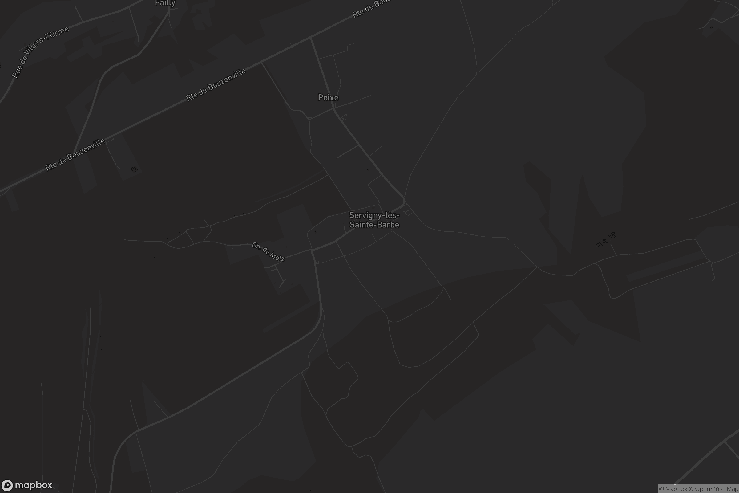 Carte de Servigny-lès-Sainte-Barbe