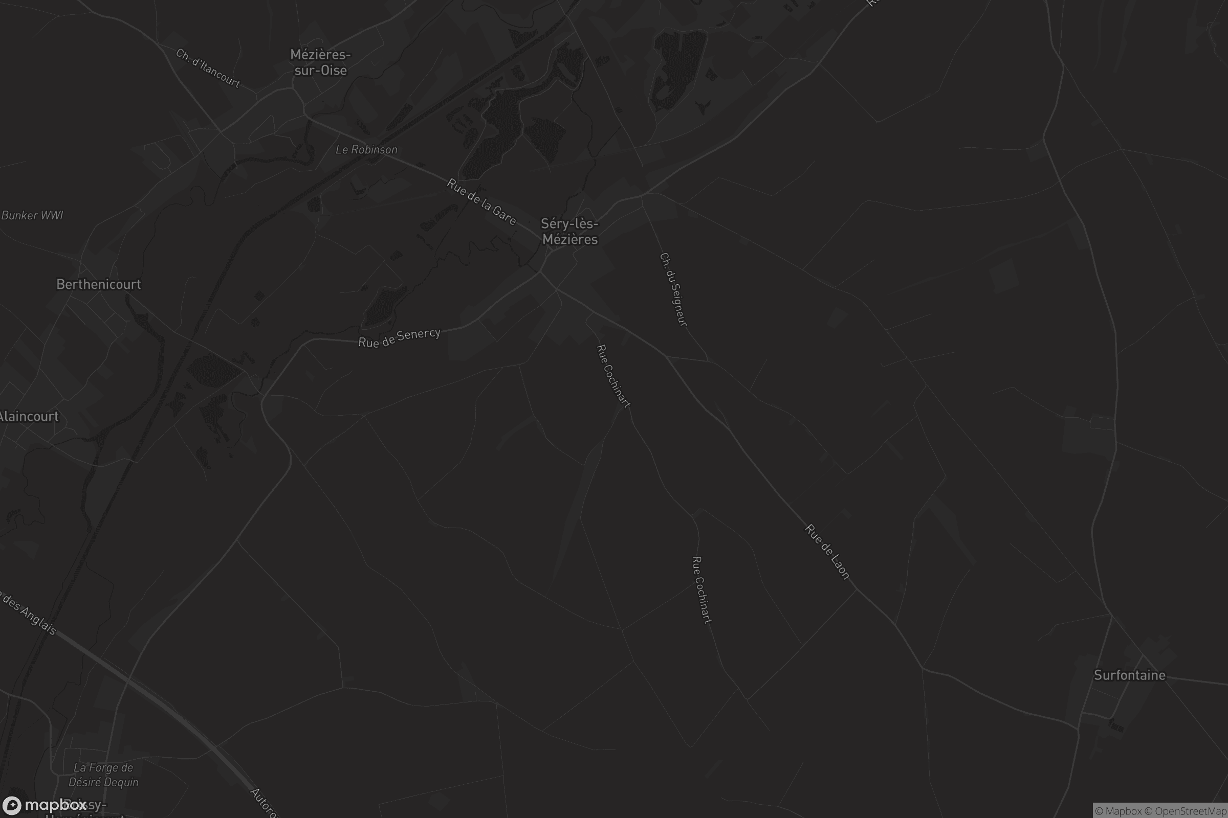 Carte de Séry-lès-Mézières