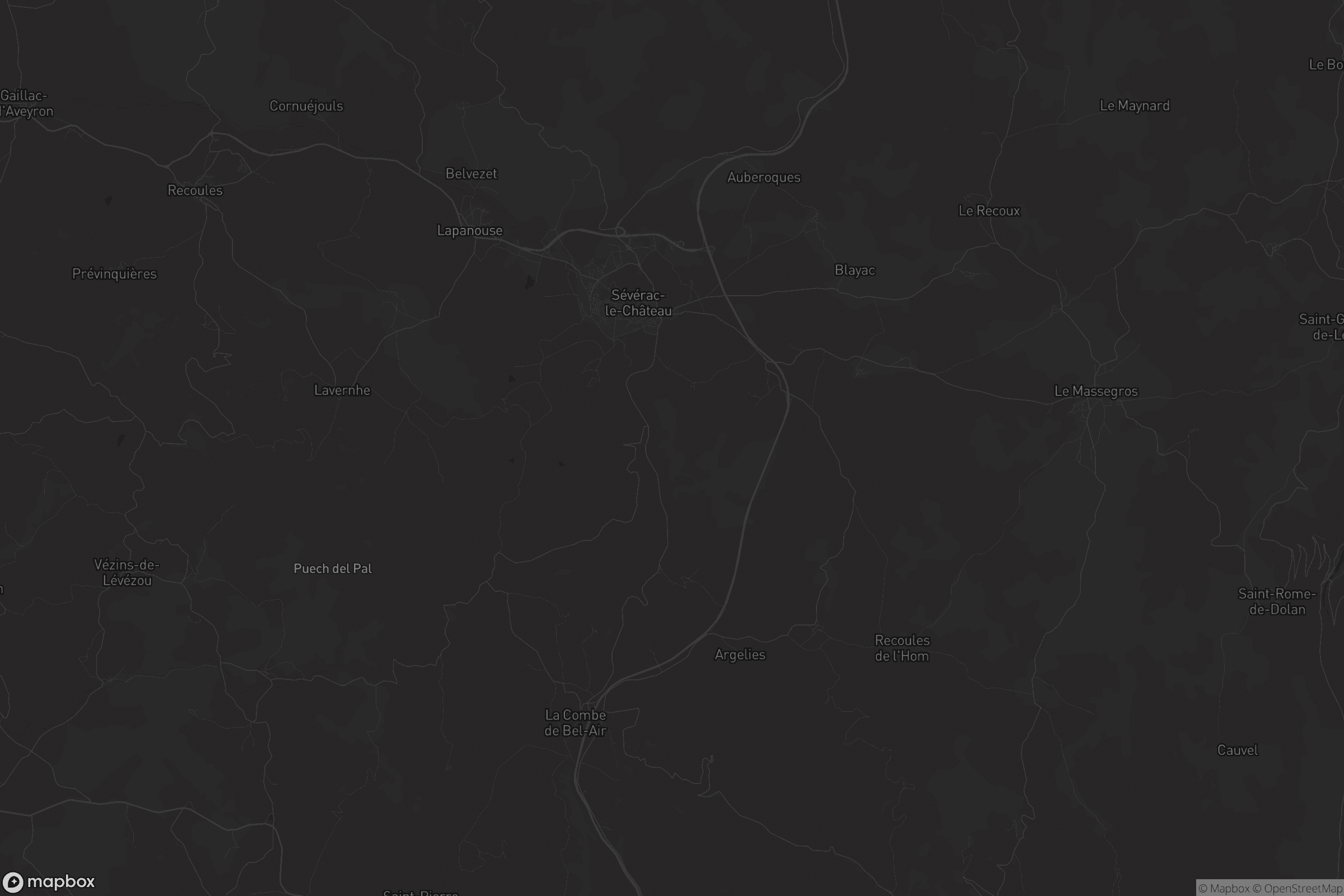 Carte de Sévérac-le-Château