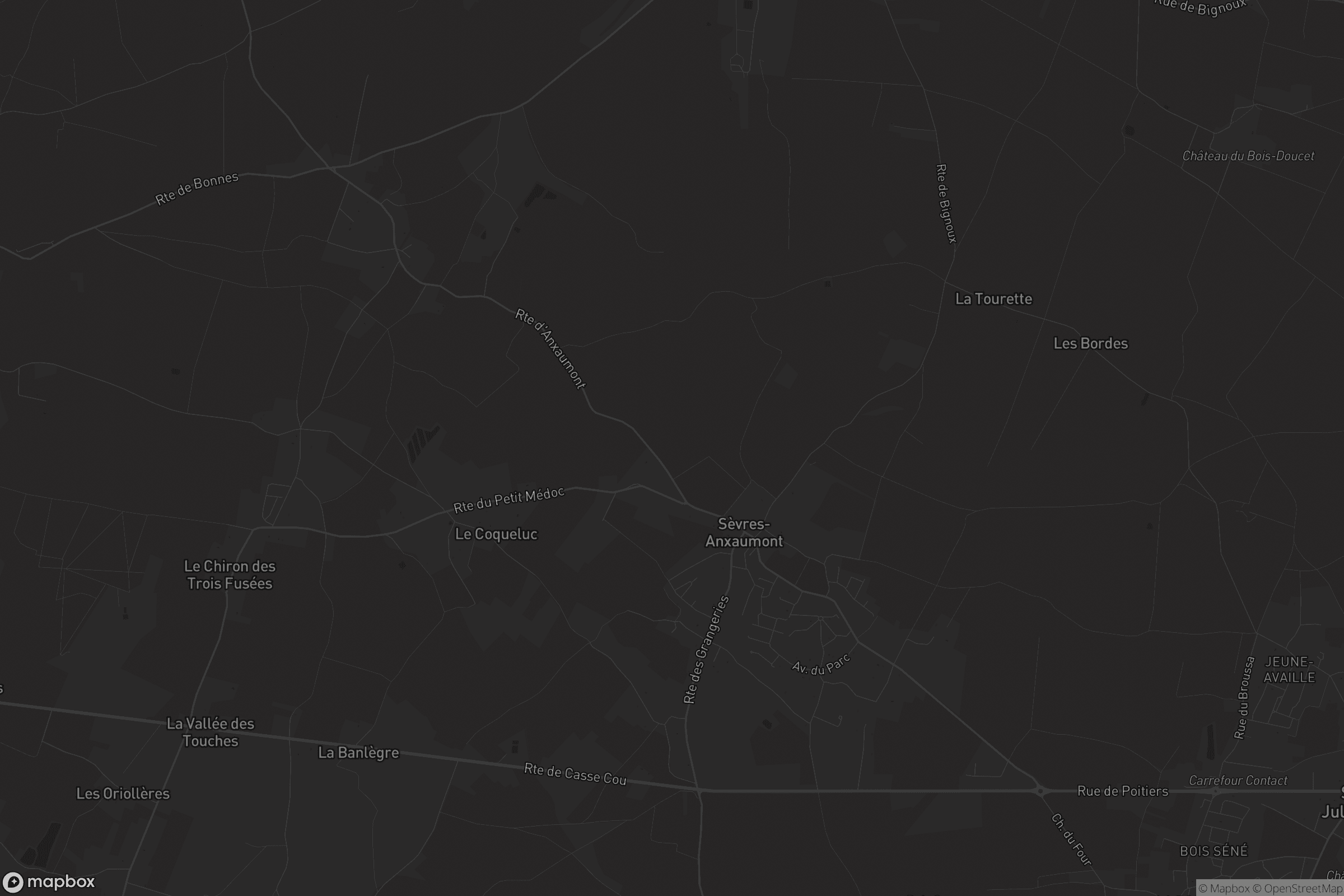 Carte de Sèvres-Anxaumont