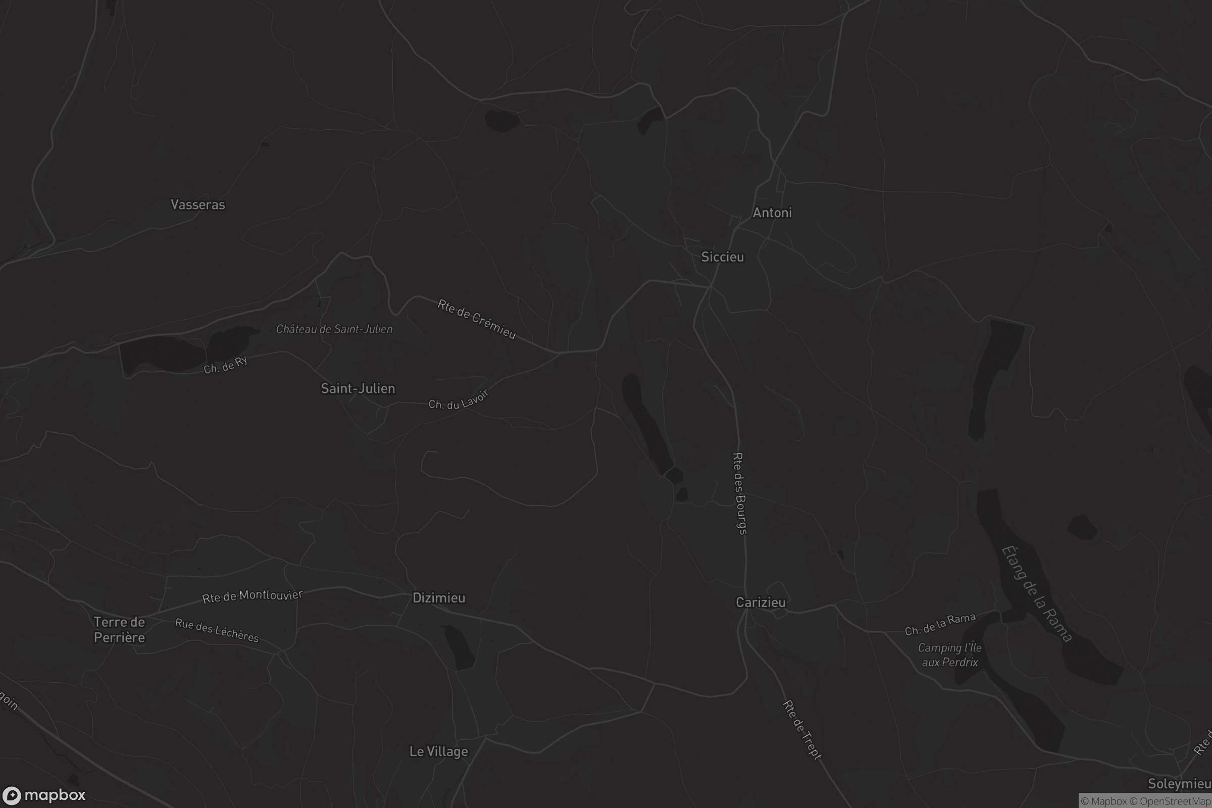 Carte de Siccieu-Saint-Julien-et-Carisieu