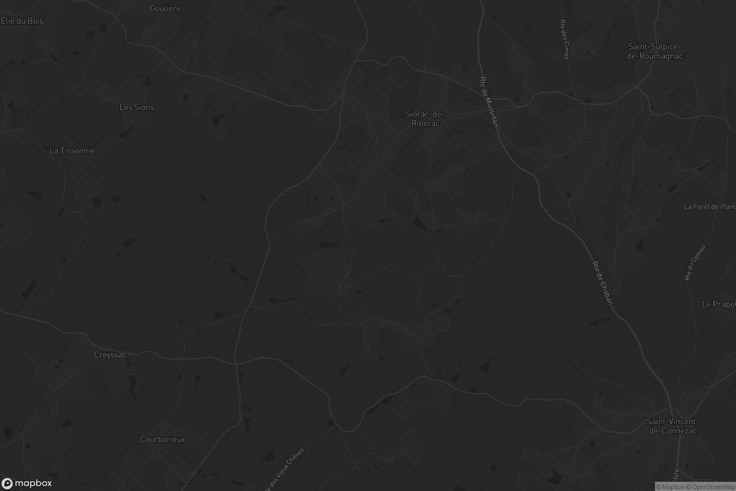 Carte de Siorac-de-Ribérac