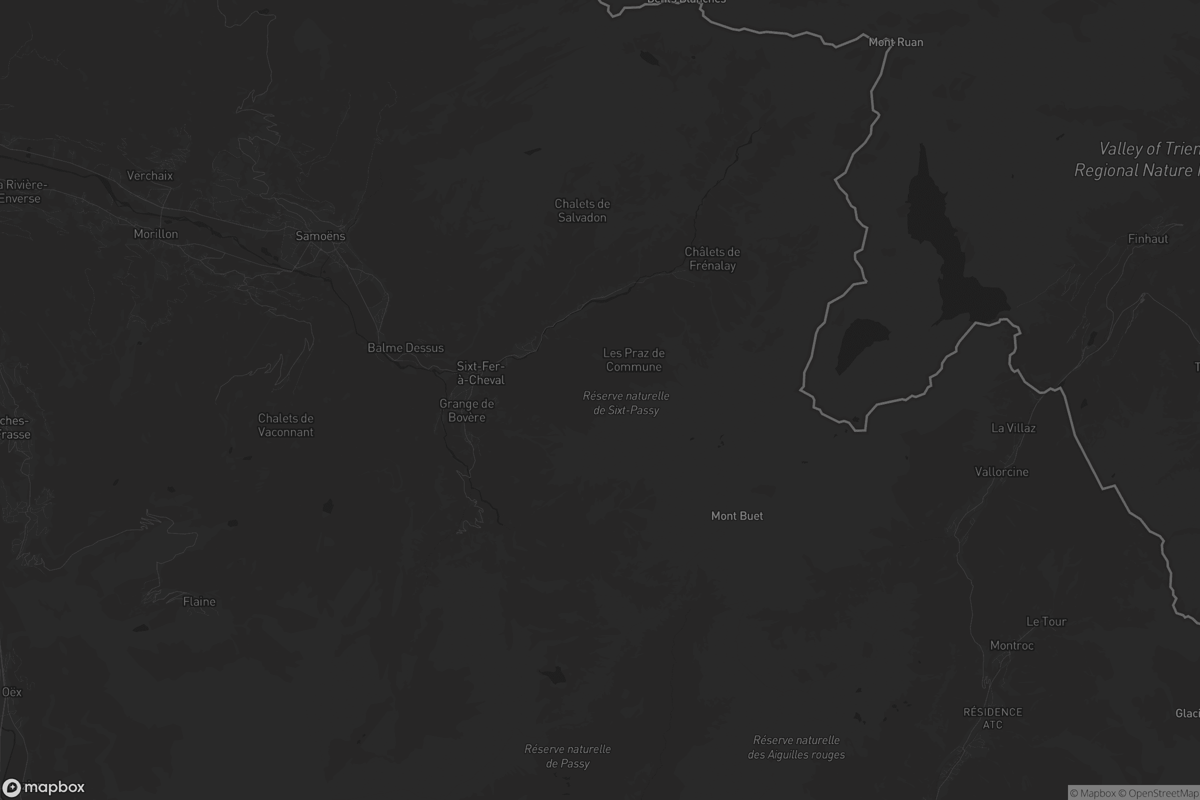 Carte de Sixt-Fer-à-Cheval