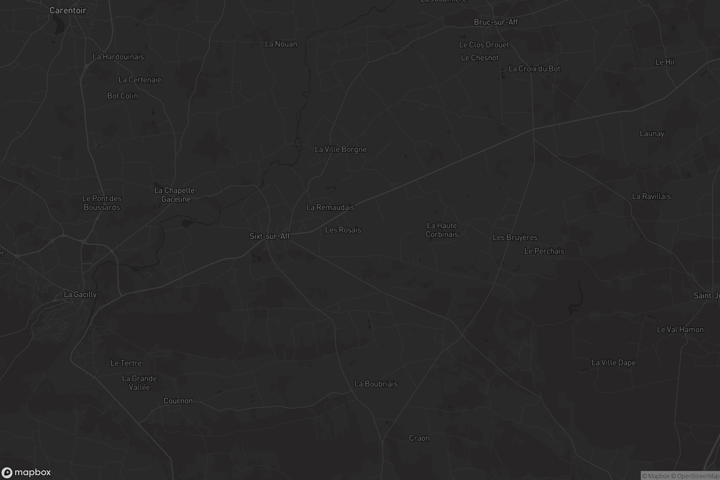 Carte de Sixt-sur-Aff