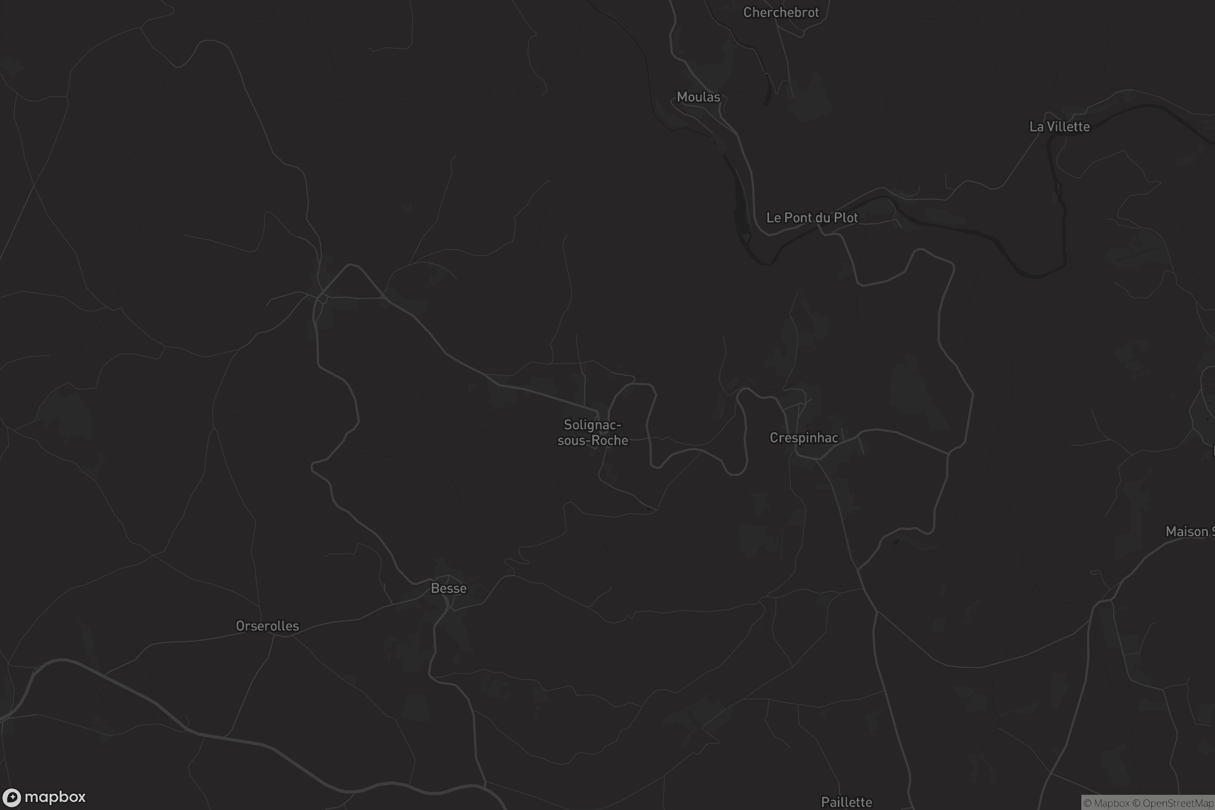 Carte de Solignac-sous-Roche