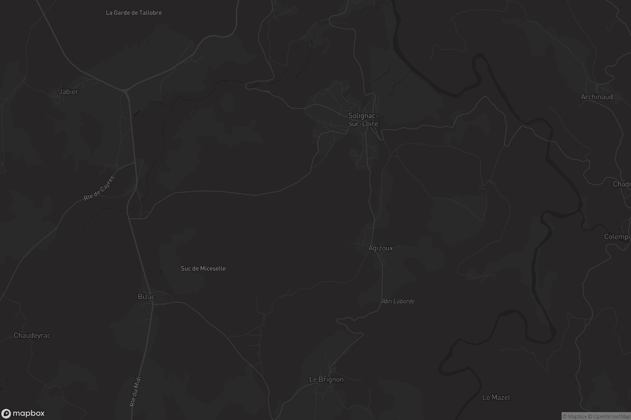 Carte de Solignac-sur-Loire