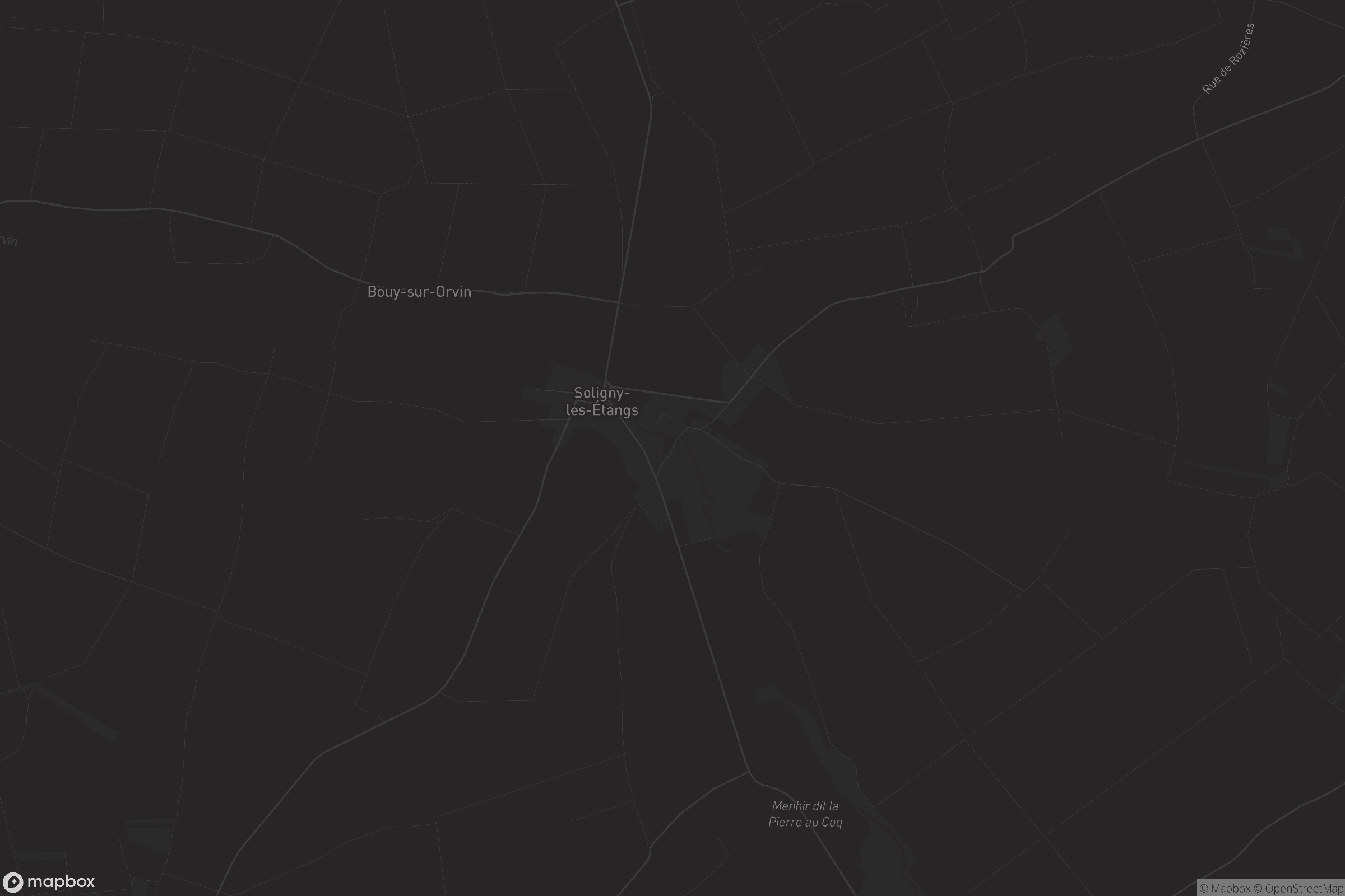 Carte de Soligny-les-Étangs
