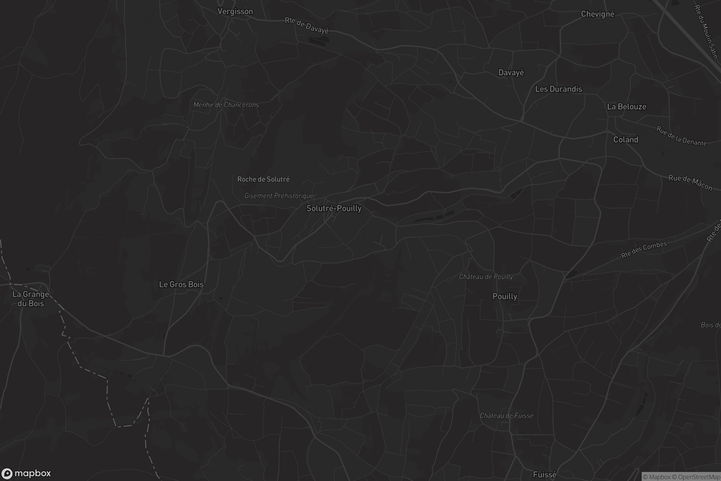 Carte de Solutré-Pouilly