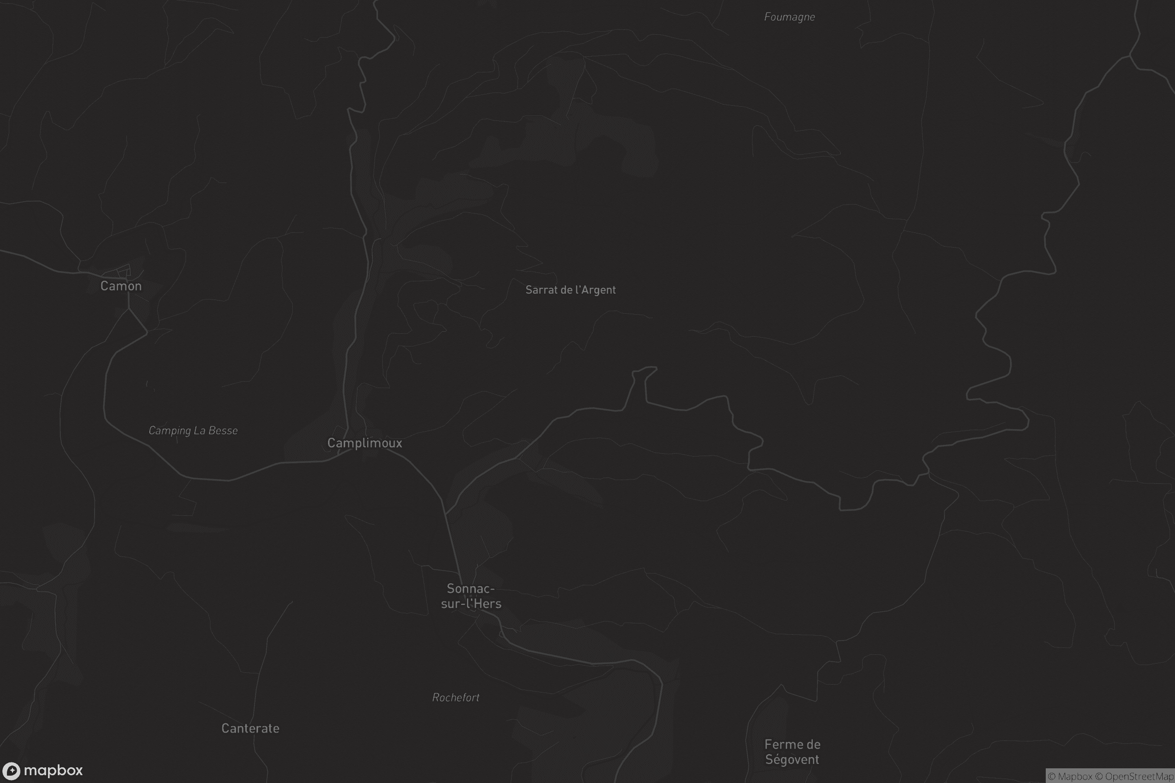 Carte de Sonnac-sur-l'Hers