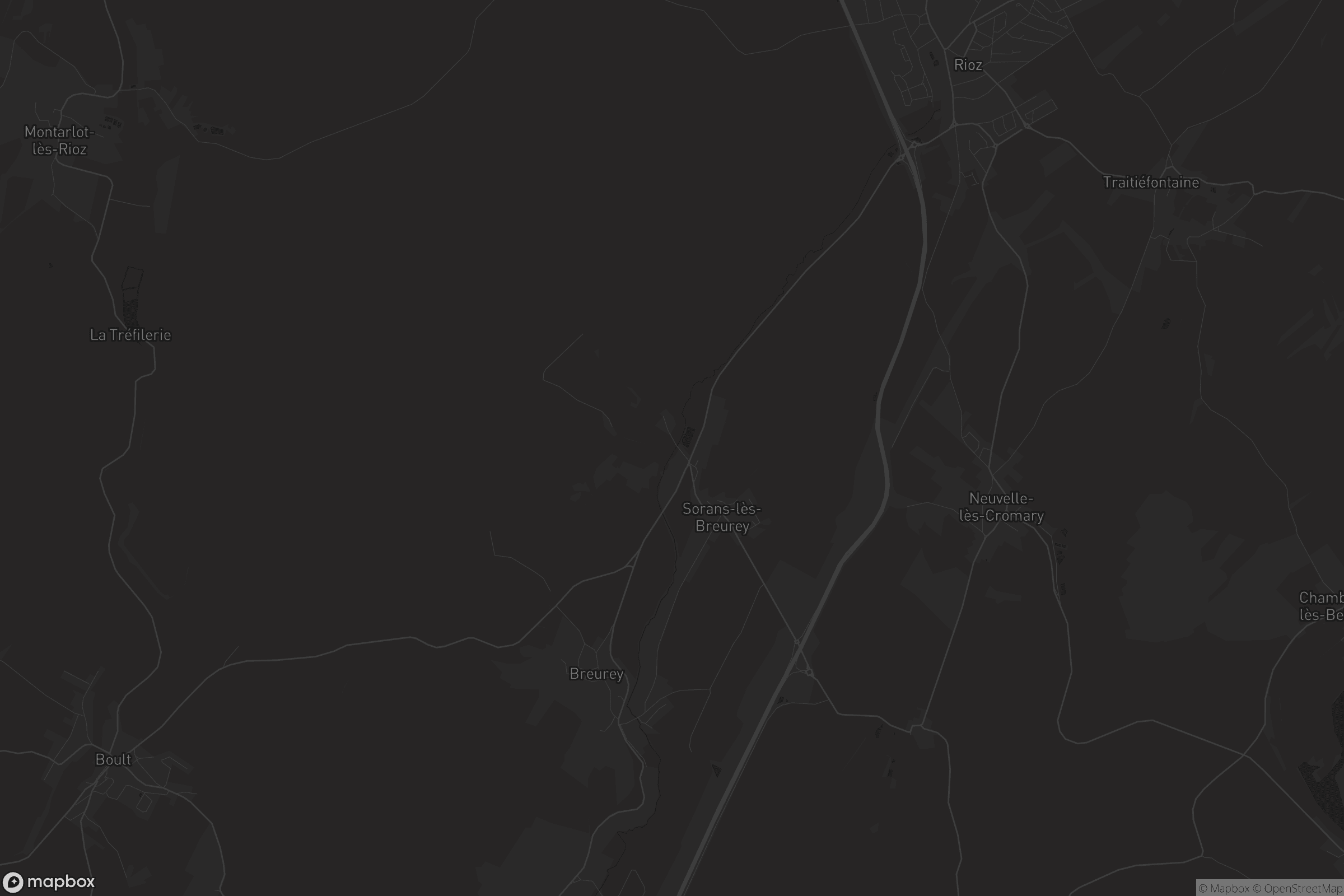 Carte de Sorans-lès-Breurey